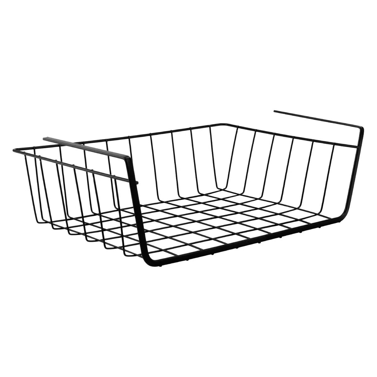FUNSUEI 5 cesti portaoggetti sotto scaffale, 34 x 20,5 x 11,5 cm, cestello da appendere per cucina, ufficio, armadio, bagno