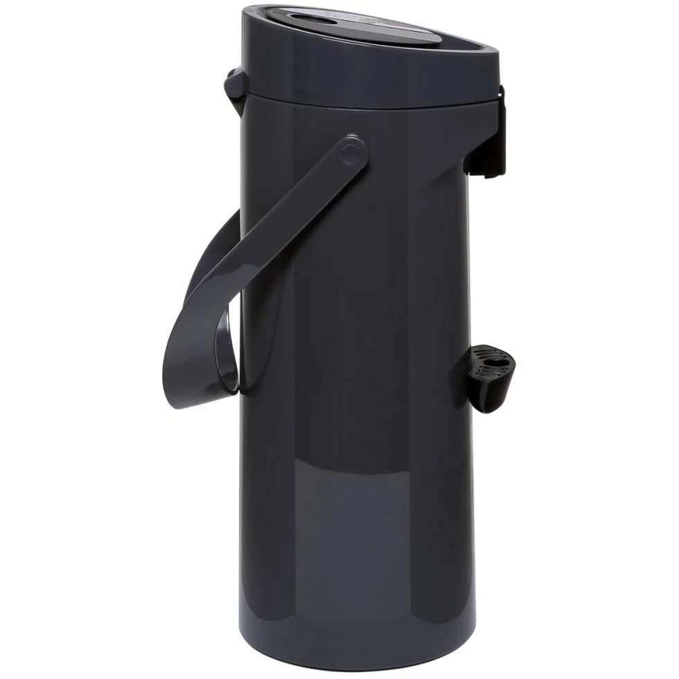 JARRA TERMO CON BOMBA VACÍO EMSA PONZA 1,9 L, NEGRA
