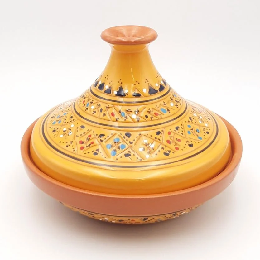 YODECO Tajine individuale svasato Marrakech giallo - D 22 cm