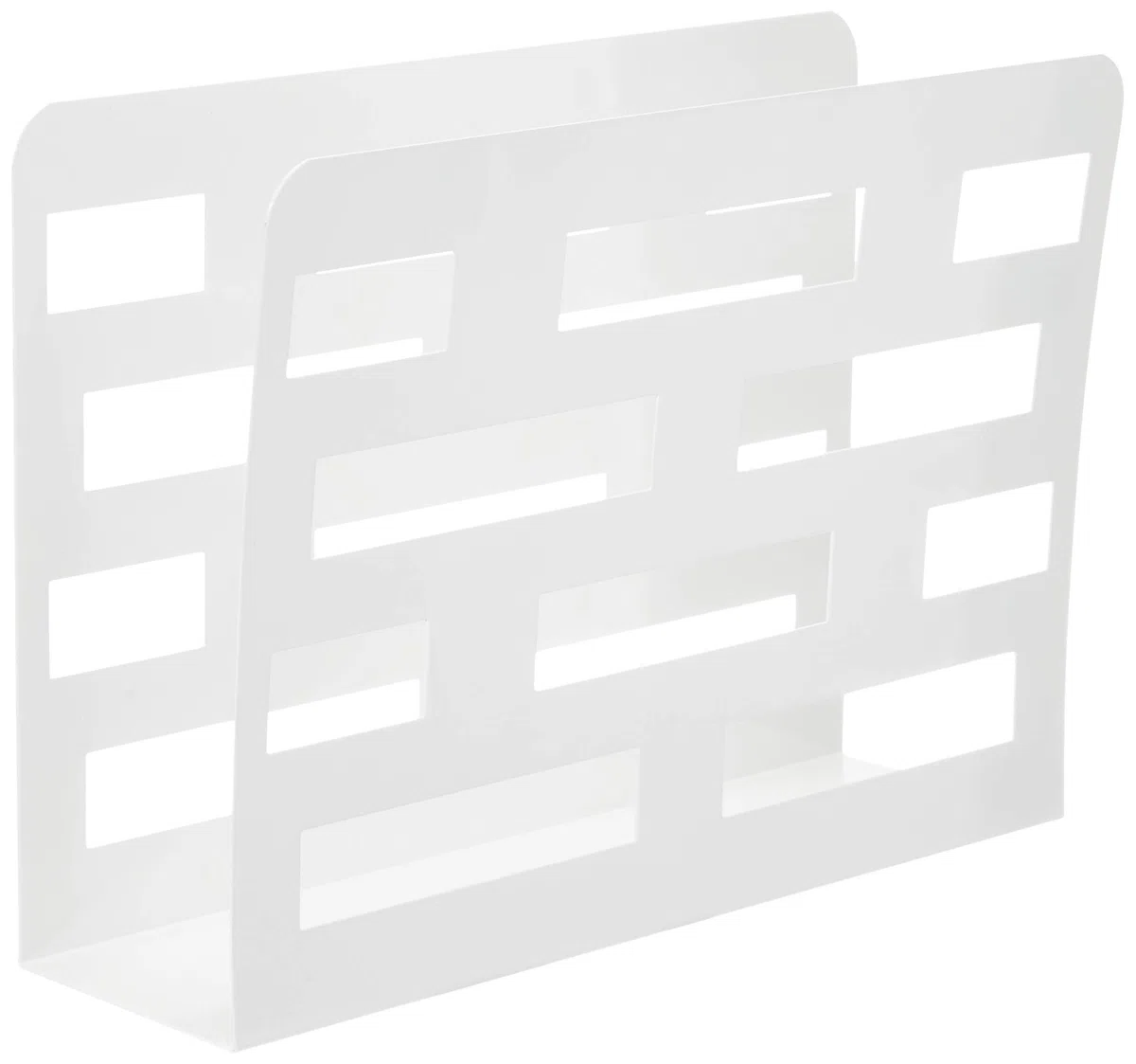 HAKU Portagiornali Bianco, Metallo - Dim. L 35 cm x A 26 cm x P 10 cm, Stile Moderno