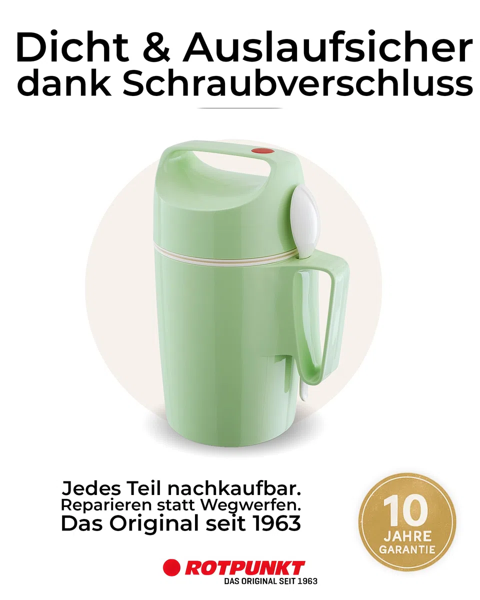 Rotpunkt 'A Punto Rosso 850 – 08 – 11 – 0 per Alimenti Numero 850 0,85 L, Plastica, Verde Pistacchio, 20 x 10 x 10 cm