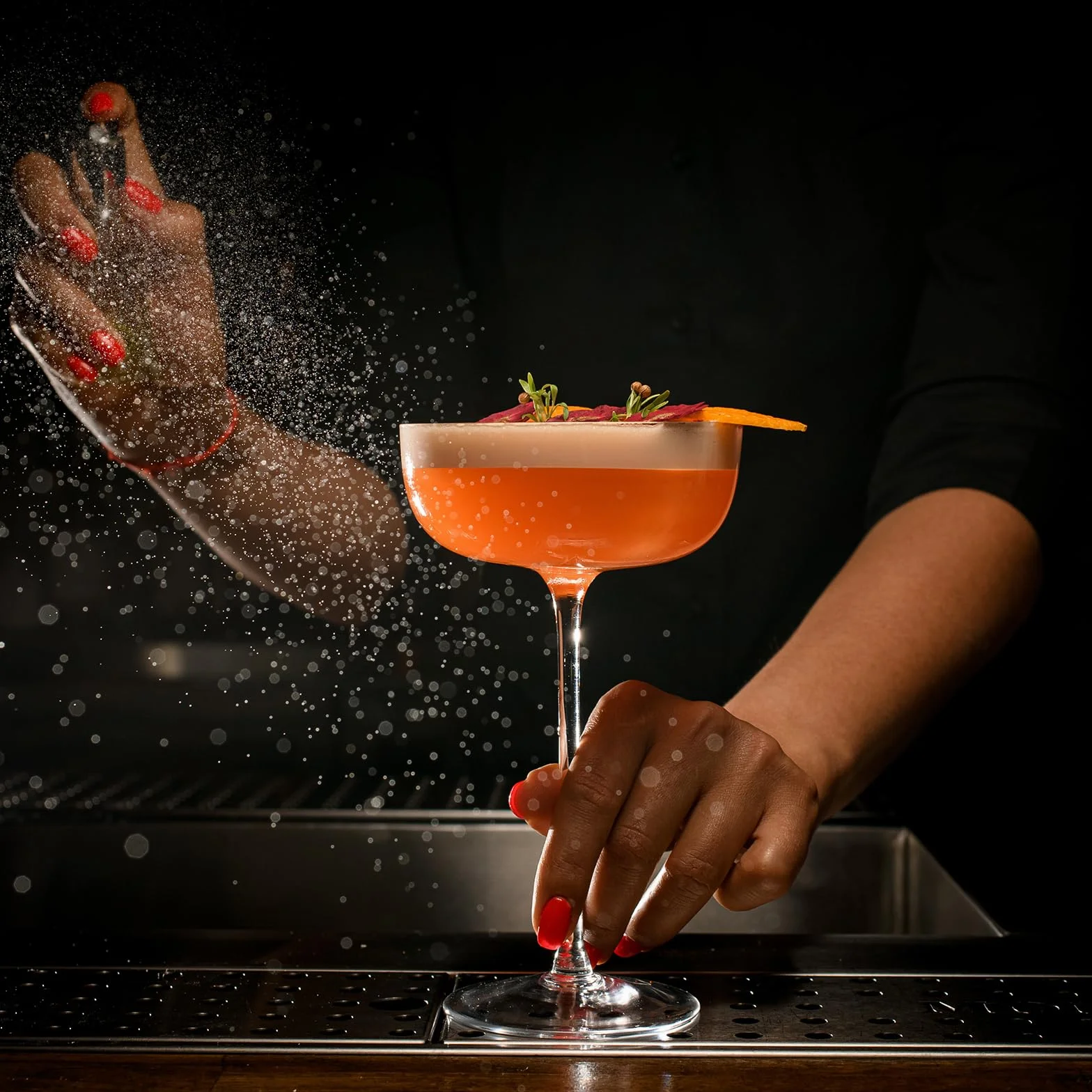 QUARKZMAN Spruzzatore per Cocktail 4pz 100ml (3,4 oz) in Vetro Bar Martini Spruzzatore di Vermouth Bottiglia Spray per Profumo Ricaricabile