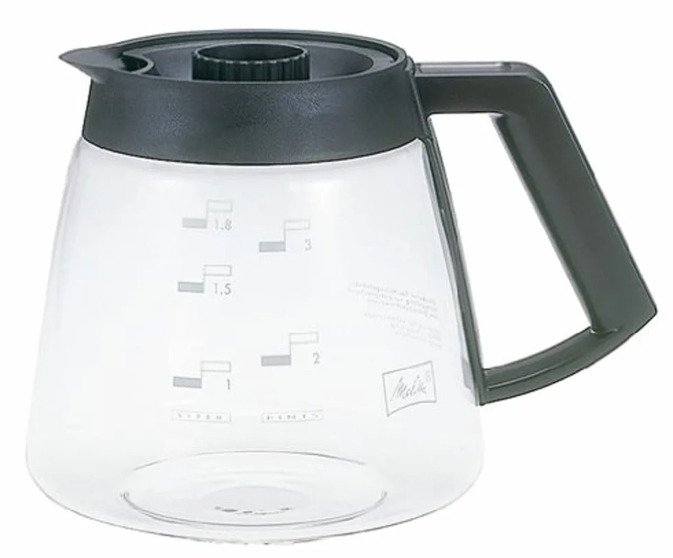 Melitta Glaskanne 1,8l Schwarz KA-G M 180