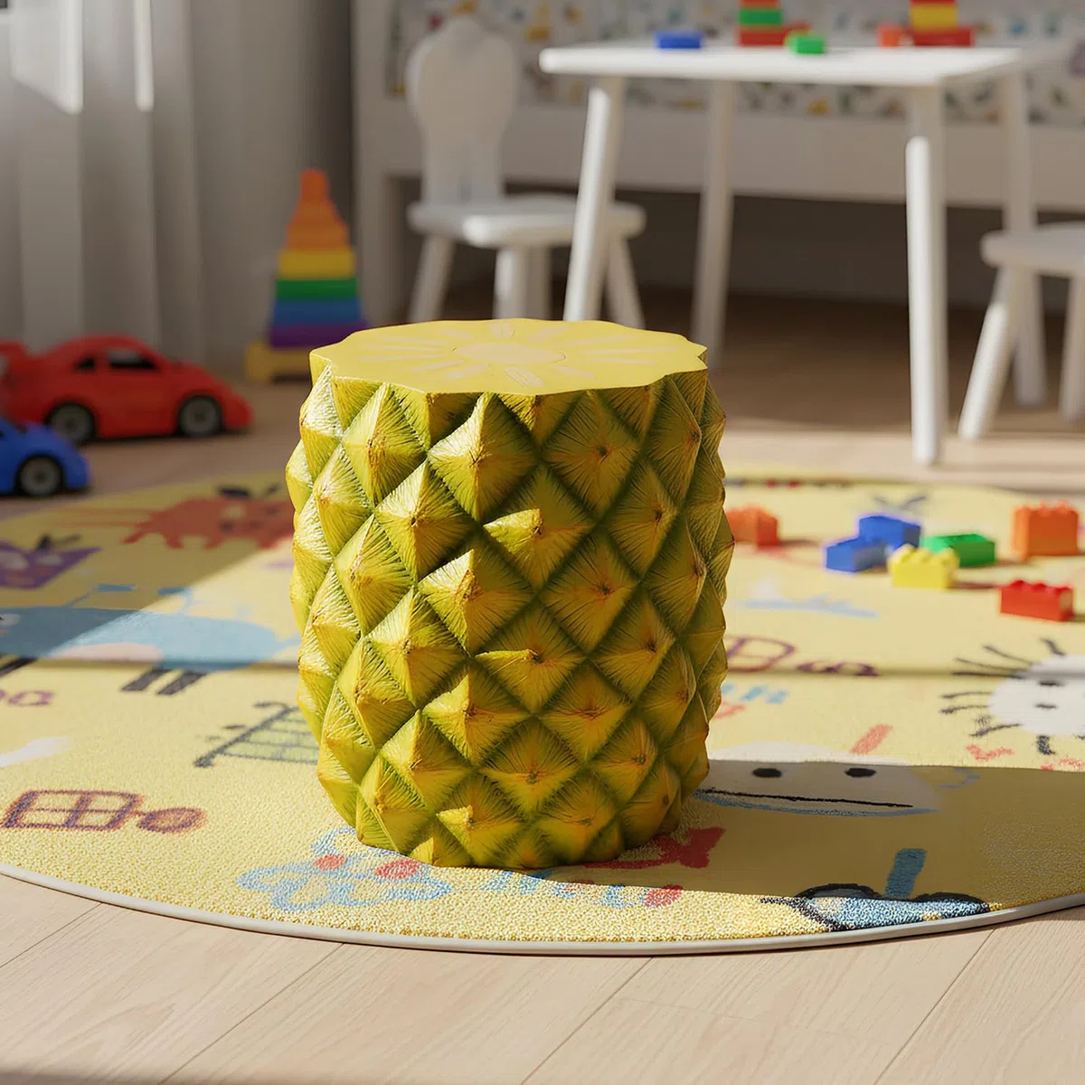 KASANOVA Sgabello decorativo ananas 42 cm