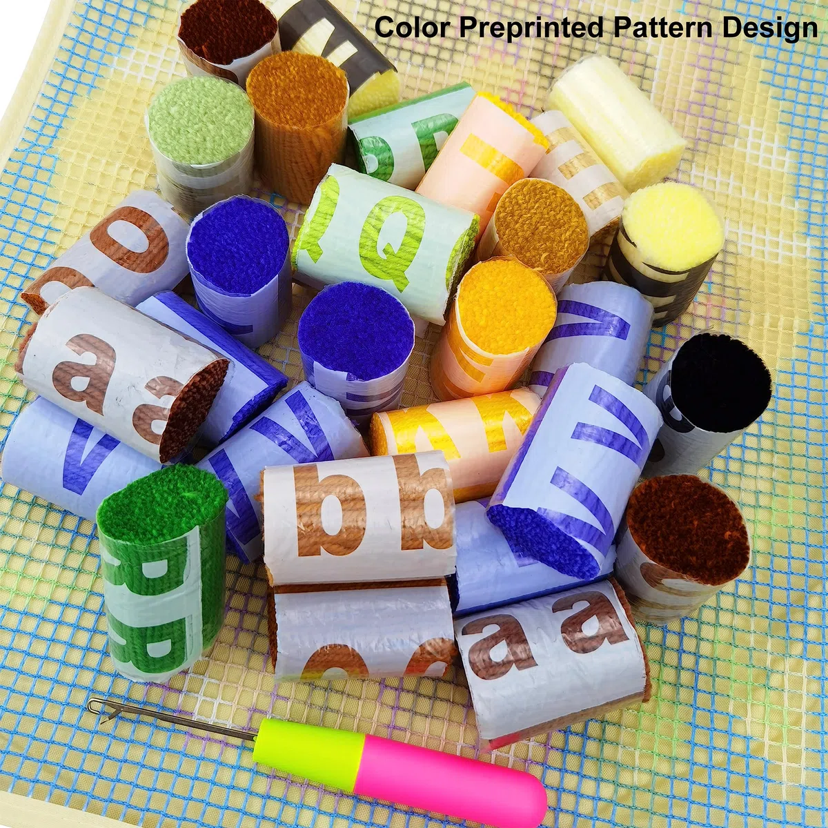 TmppDeco Kit con gancio a scatto a forma di gufo, per principianti, fai da te, per principianti, 38 x 50 cm