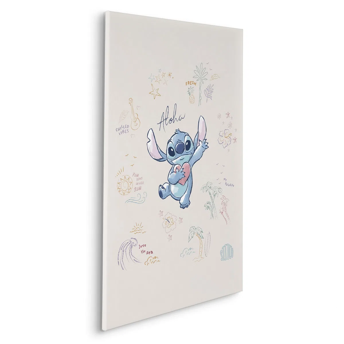 Komar Keilrahmenbild - Disney Lilo and Stitch In the Sun - Größe: 60 x 90 cm