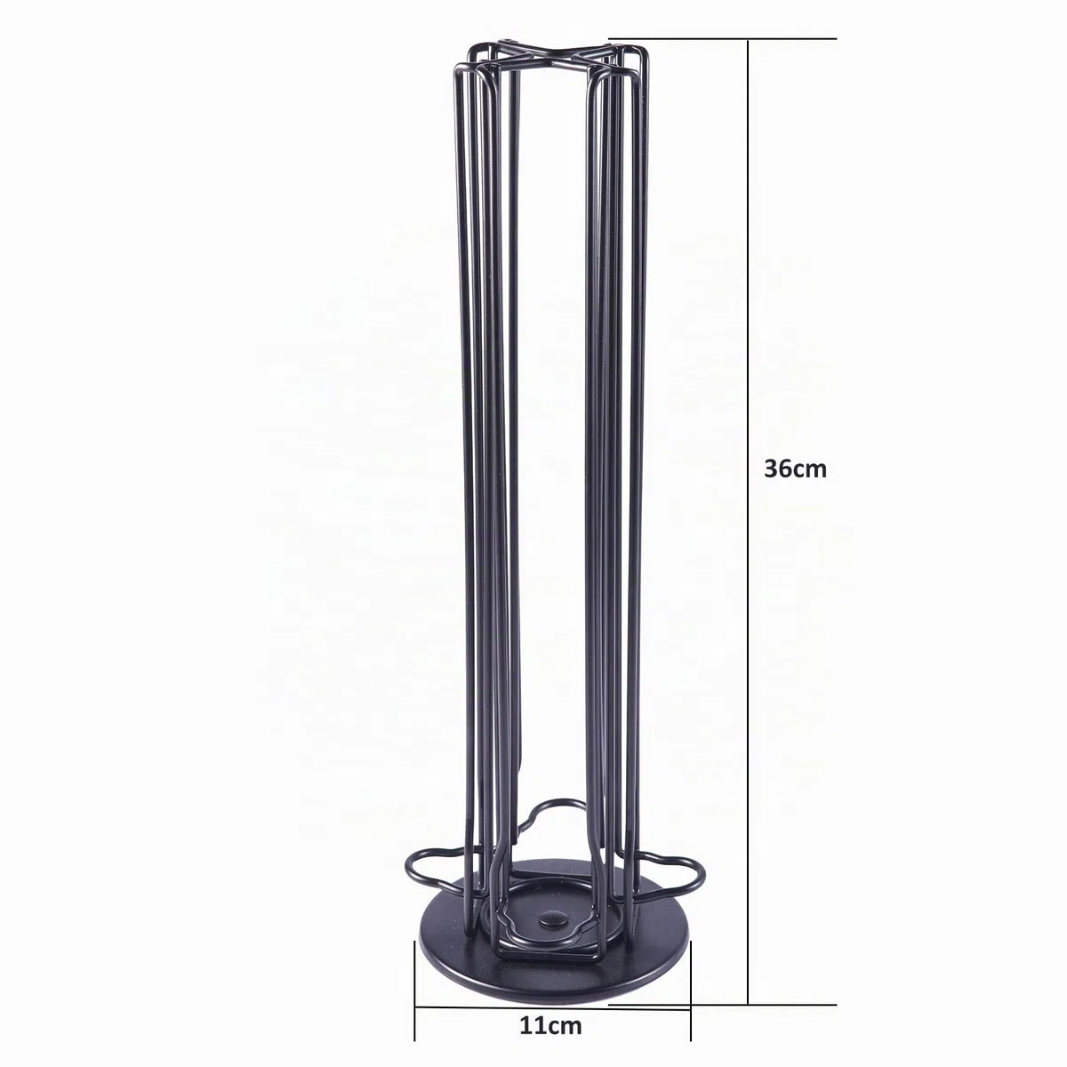 Porta Capsule per caffè Compatibile con Nespresso Originali Supporti per Capsule Contenitore Capsule con Supporto Girevole Verticale 360°,40 Cialde Nero