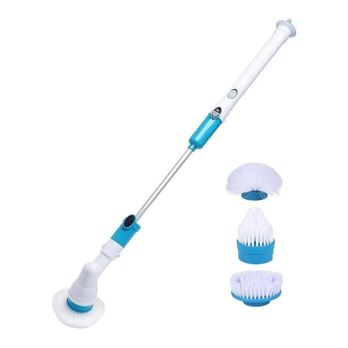 Spazzola rotante elettrica ricaricabile – Pulizia profonda con testine intercambiabili, ideale per bagno, cucina e piastrelle