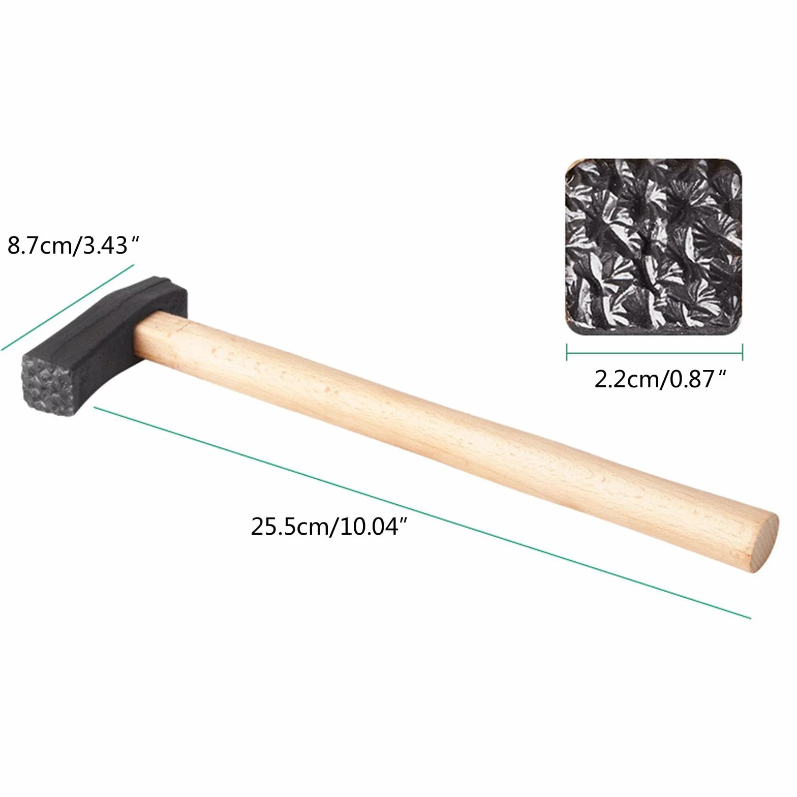 Martello per la lavorazione dei metalli con opzioni di texture multipla, martello per gioielli testurizzati per realizzare anelli e braccialetti unici