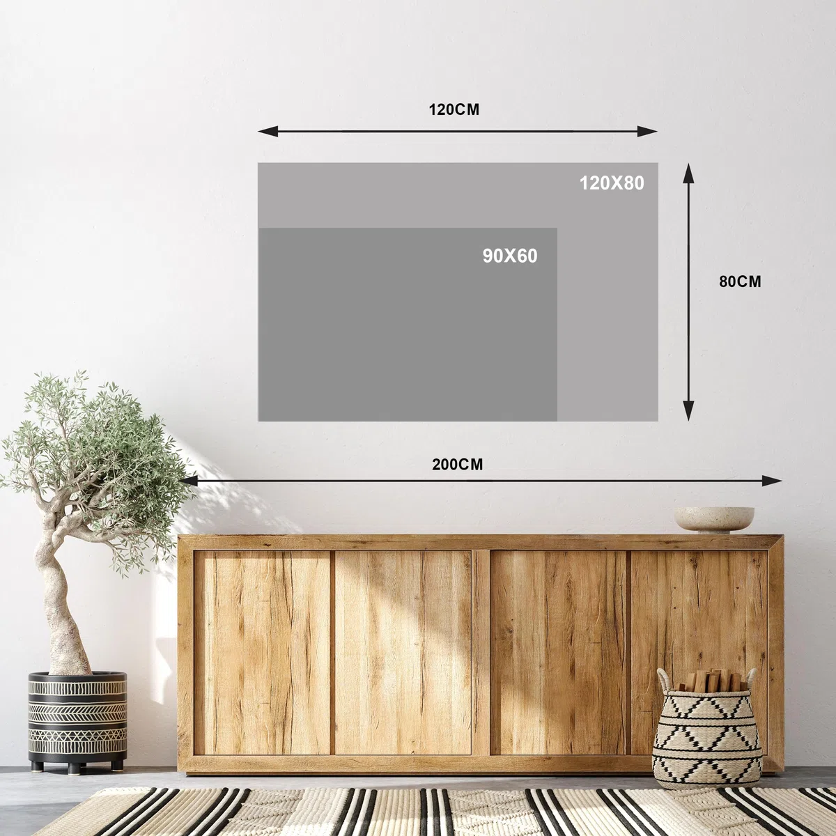 LUMASOUL Quadri Moderni Soggiorno - Quadri Camera da Letto Motivo Città - Poster da parete con cornice in legno e telaio - Stampe da Parete 120x80 cm Motivo Architettonico - Nero - Bianco
