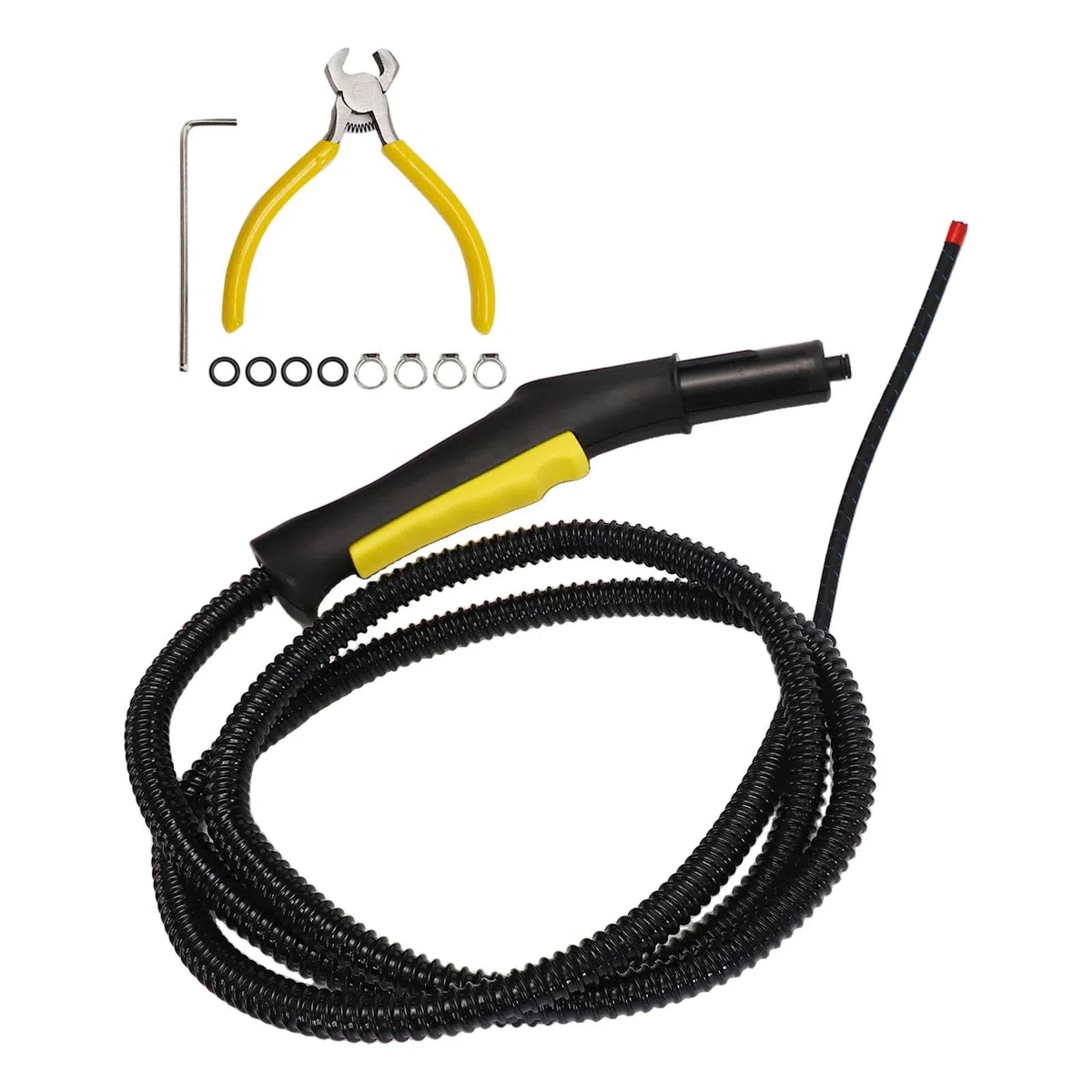 EasyByMall Karcher Tubo di ricambio per pulitore a vapore per modelli SC1, SC2, SC3, SC4 e CTK10 - 4.322-048.3/43220483, tubo flessibile resistente con maniglia di controllo dell'interruttore del
