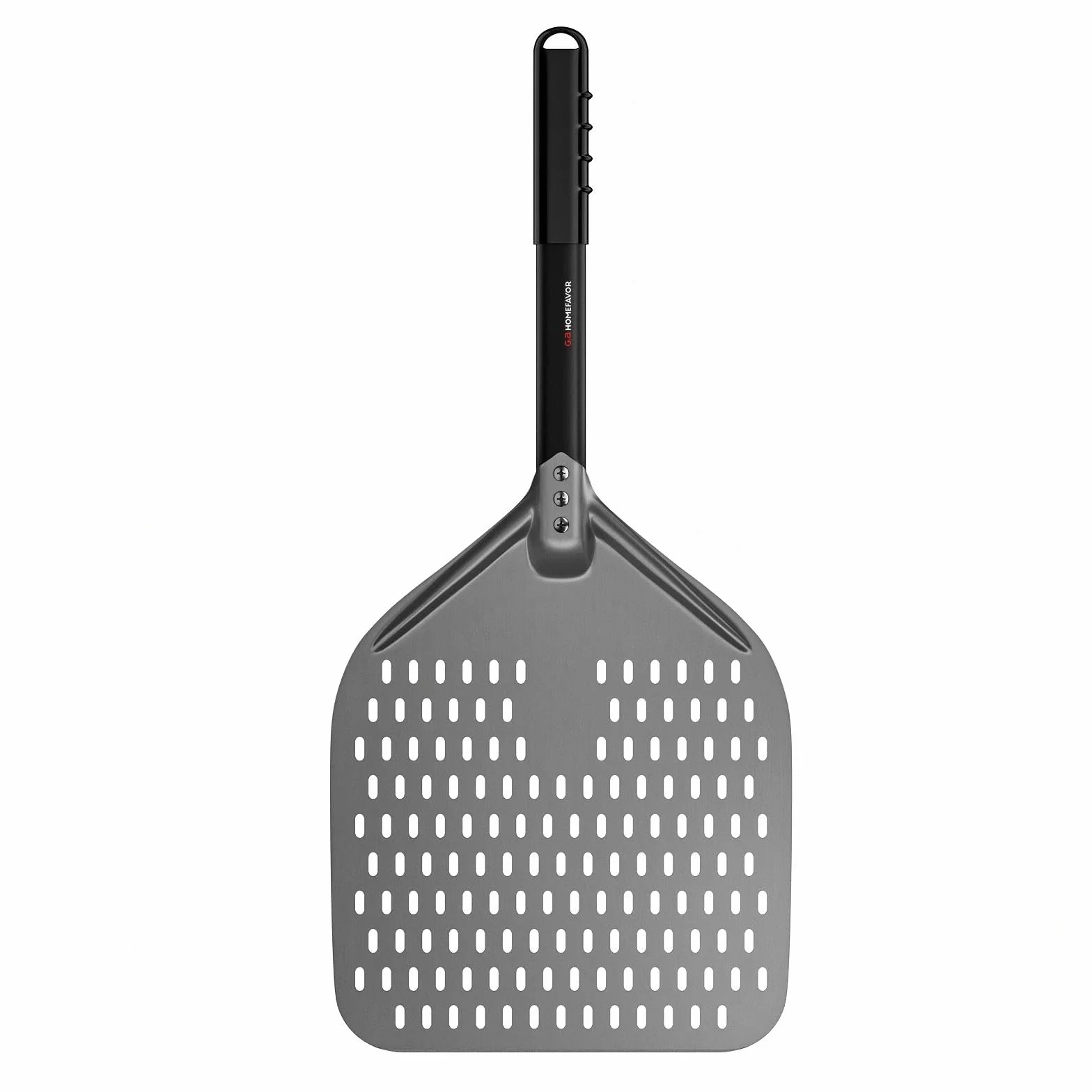 G.a HOMEFAVOR Pala per Pizza Forata, Pala per Pizza in Alluminio Anodizzato Duro con Manico Smontabile per Pizzas, Pane, Crostate Fatta in Casa