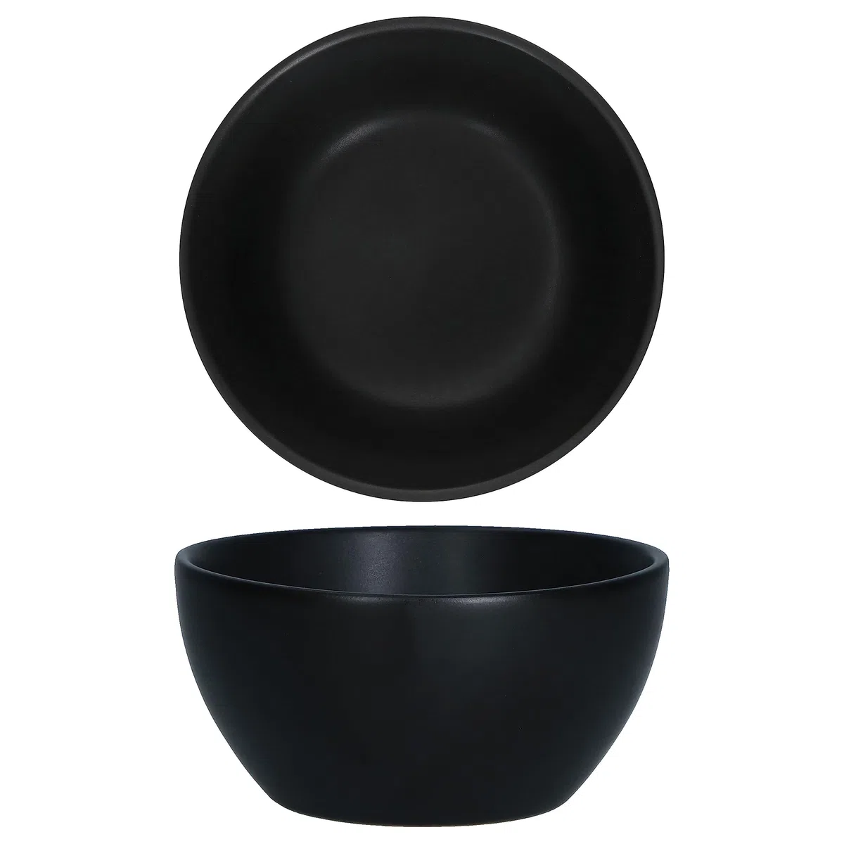 MamboCat London Lampart Nero Kattegat - Set di 12 ciotole per snack e dip, Ø 10 cm, 150 ml, 12 persone, nero opaco, ciotola per composta, dessert mini ciotola, per antipasti & Co I in gres