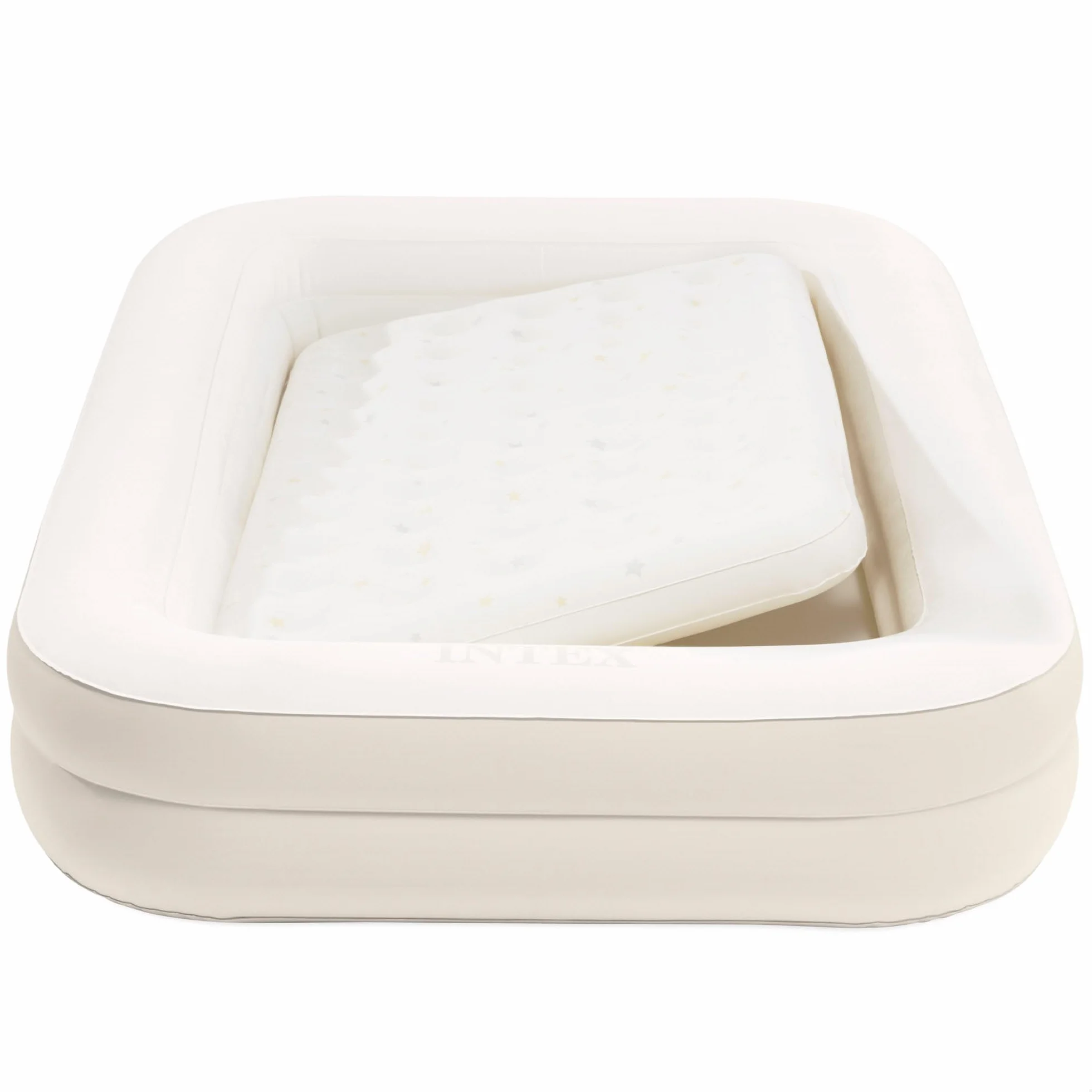 Intex Letto da viaggio per bambini pompa a mano 66811NP (168 x 107 x 25cm / materasso interno 132 x 71 x 10cm)
