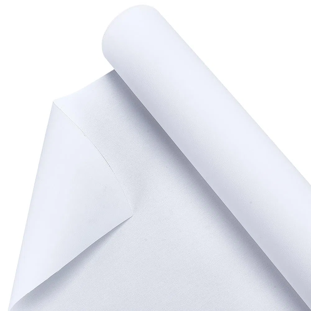 OLYCRAFT 10mx37cm Tela di Cotone con Doppio Fondo Rotolo di Tela Bianca Grandi Rotolo di Tele Forniture Artistiche Rotoli di Pittura Gesso Fondale per Pittura Fai Da Te Olio Acquerello Acrilico