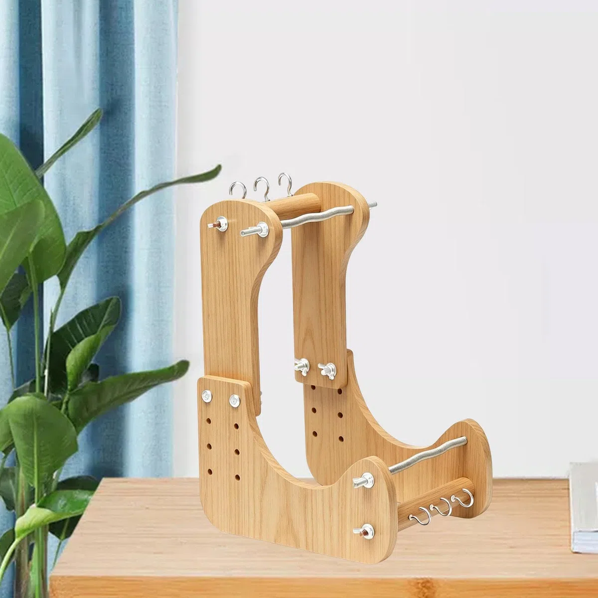 Telaio per Perline Regolabile, Telaio per Braccialetti in Legno, Fabbricante di Braccialetti Ideale per Principianti, per La Creazione di Braccialetti e Gioiellil