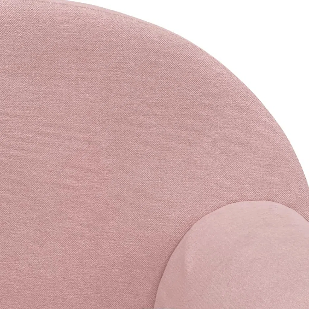vidaXL Divano per Bambini a 2 Posti Rosa in Morbido Peluche