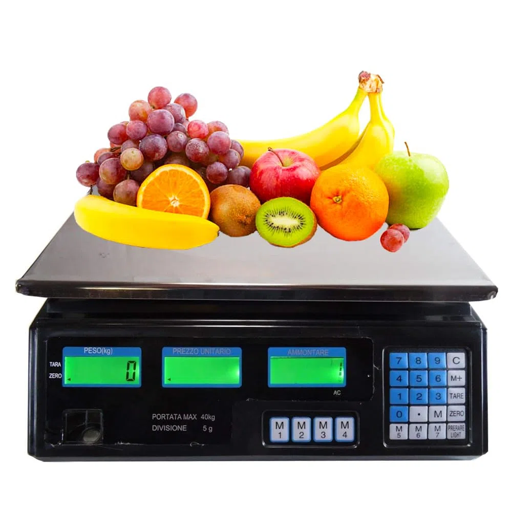 Bilancia Elettronica 40kg da Cucina Digitale e Professionale con Display LCD ad Alta Precisione