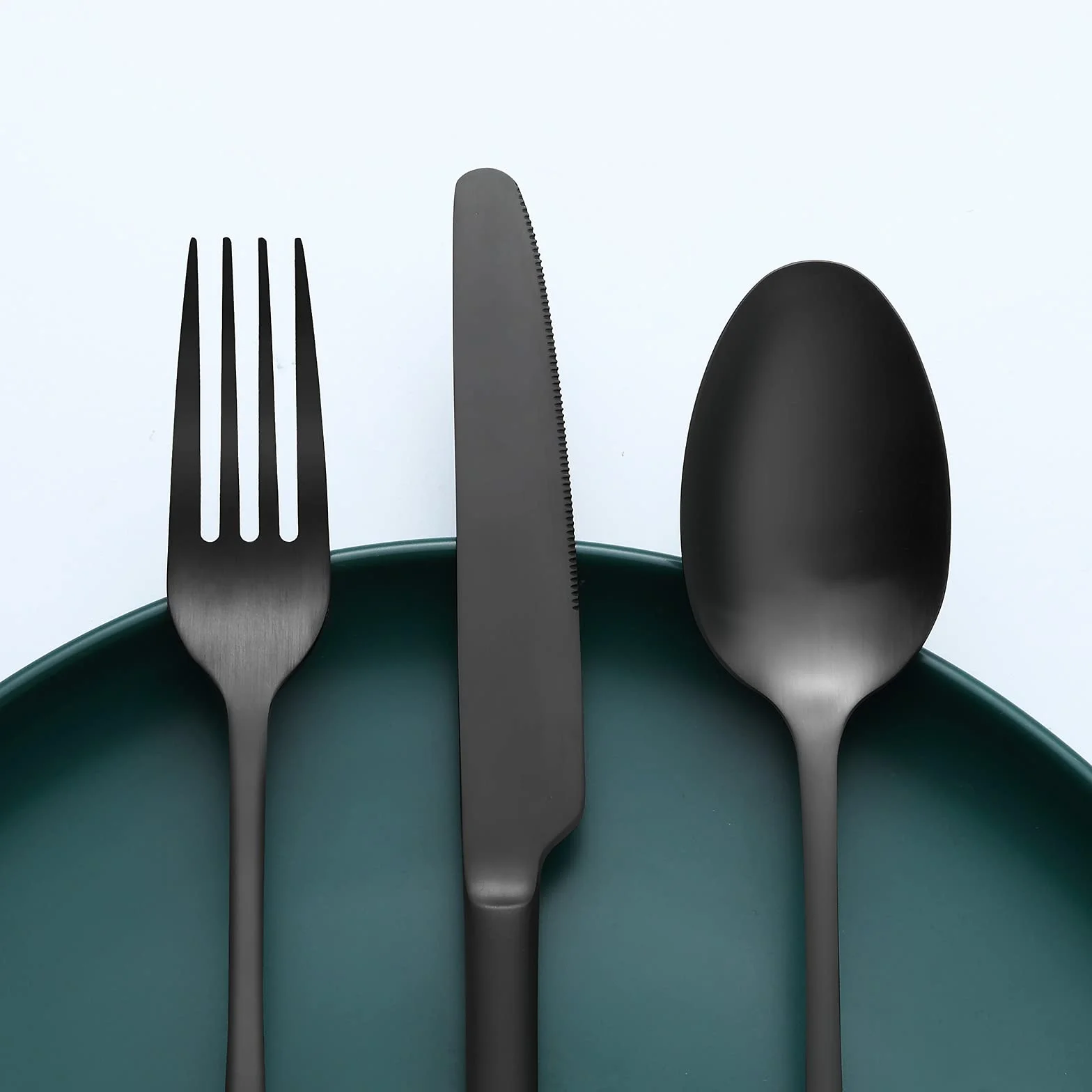 Bestdin set posate inox 6 persone, set di posate 30 pezzi, posate nere opache, posate moderne adatte a casa/festa/ristorante (lavabili in lavastoviglie)