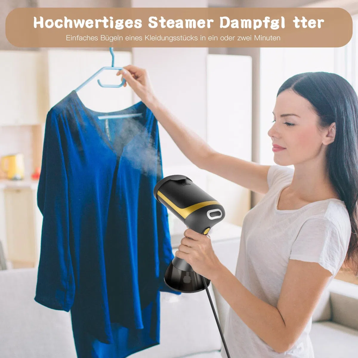 Ferro da Stiro Verticale, Viafexna 1500W Stiratore Verticale con Serbatoio Dell'Acqua da 350Ml, Stiratrice Verticale per la Rimozione Rapida Delle Rughe, per la Casa, in Viaggio