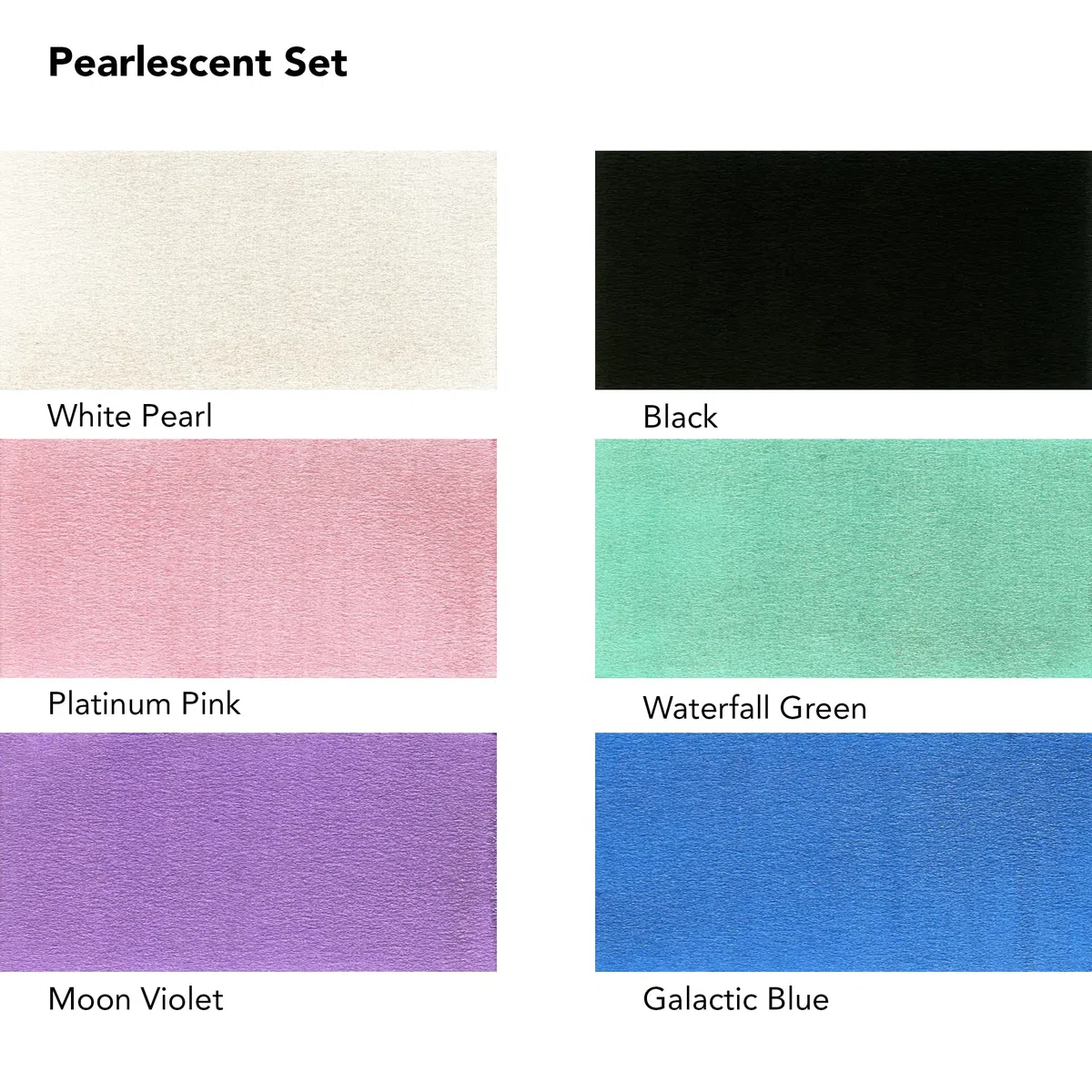 Daler Rowney FW, Set di inchiostri acrilici per artisti e studenti, 6 colori perlescenti con pennarello vuoto