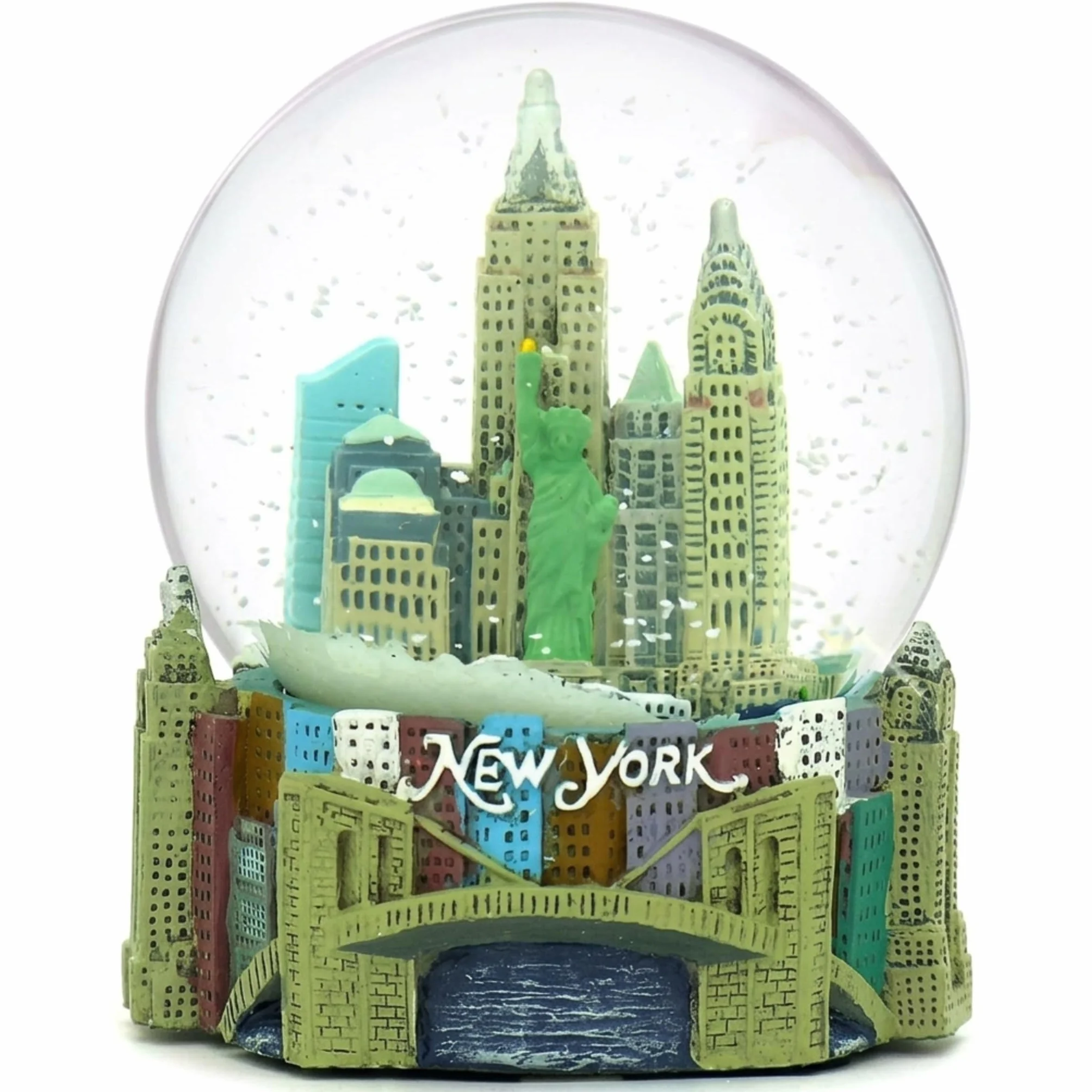 Skyline New York City Palla di neve Souvenir, altezza 8,9 cm, 65 mm