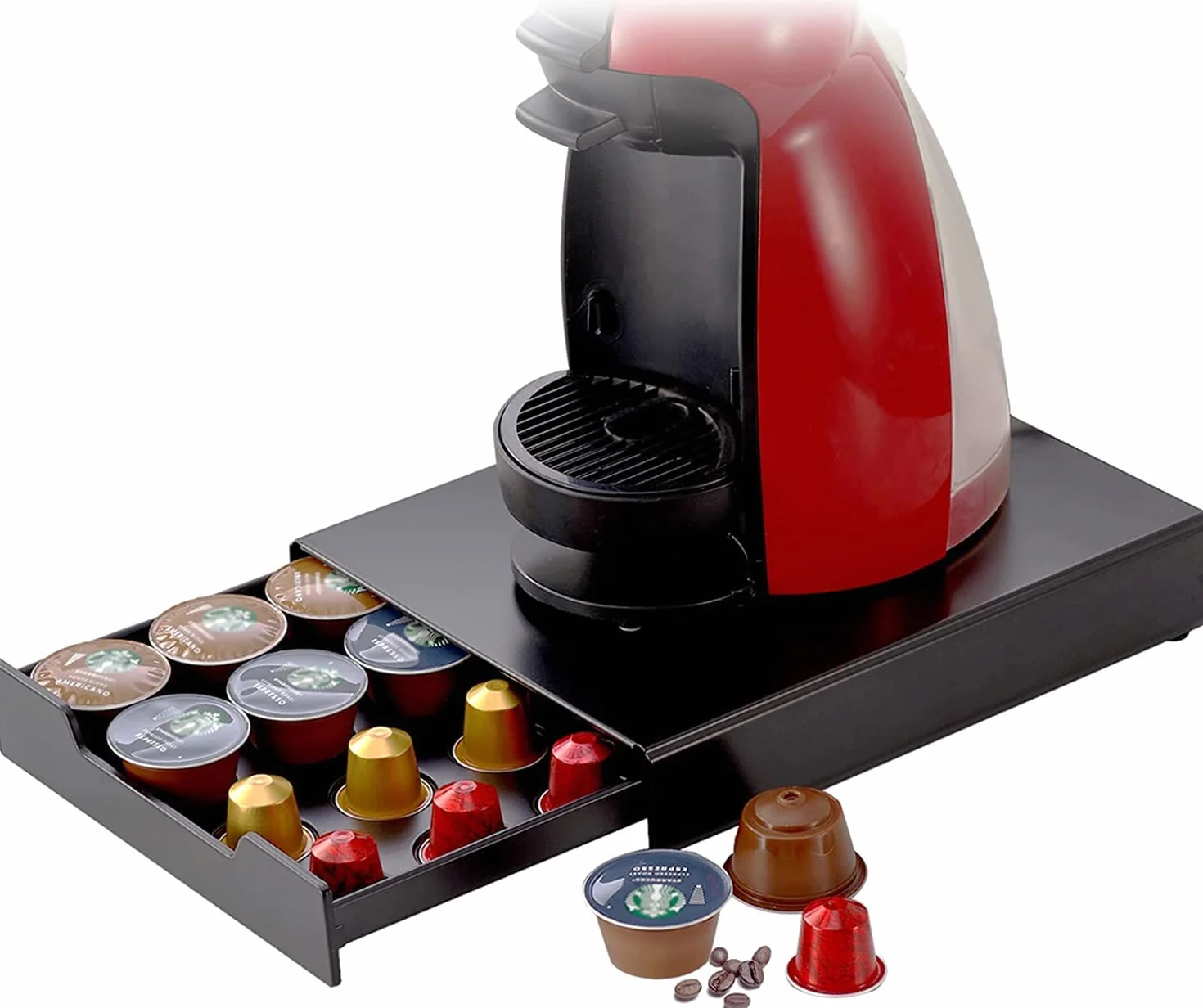 Miuly Porta capsule T-Disc Caffè Cialde Caffè Cassetto Porta Caffè Cassetto Porta Macchina da Caffè-Capacità 20 Capsule