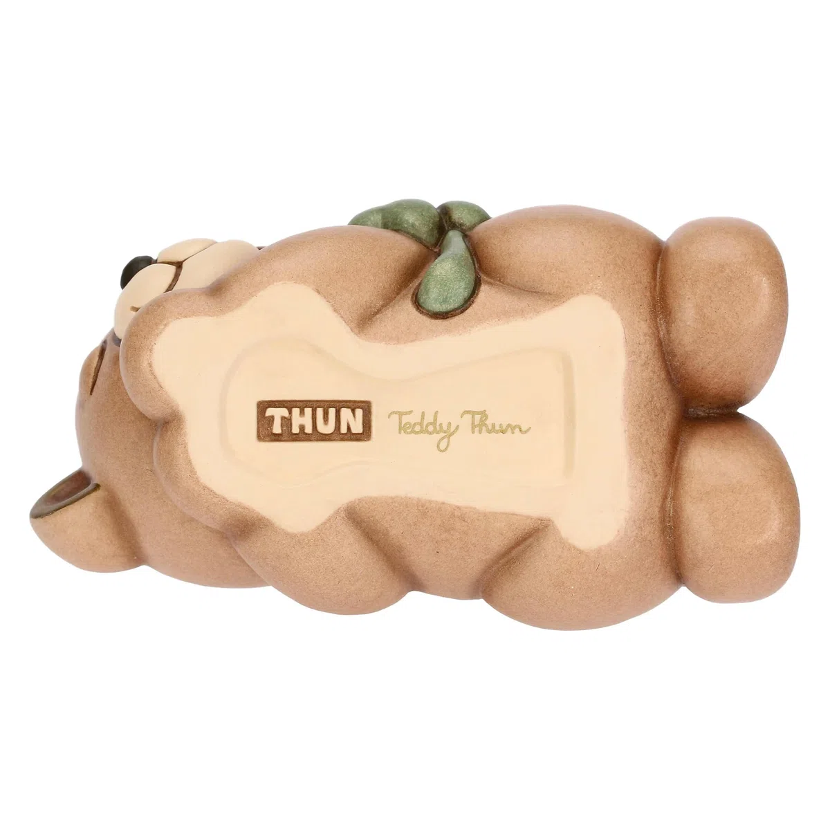 Thun Teddy con Quadrifoglio, Piccolo, Ceramica, Collezione Altro novità 2025, 10 x 5,7 x 6 cm