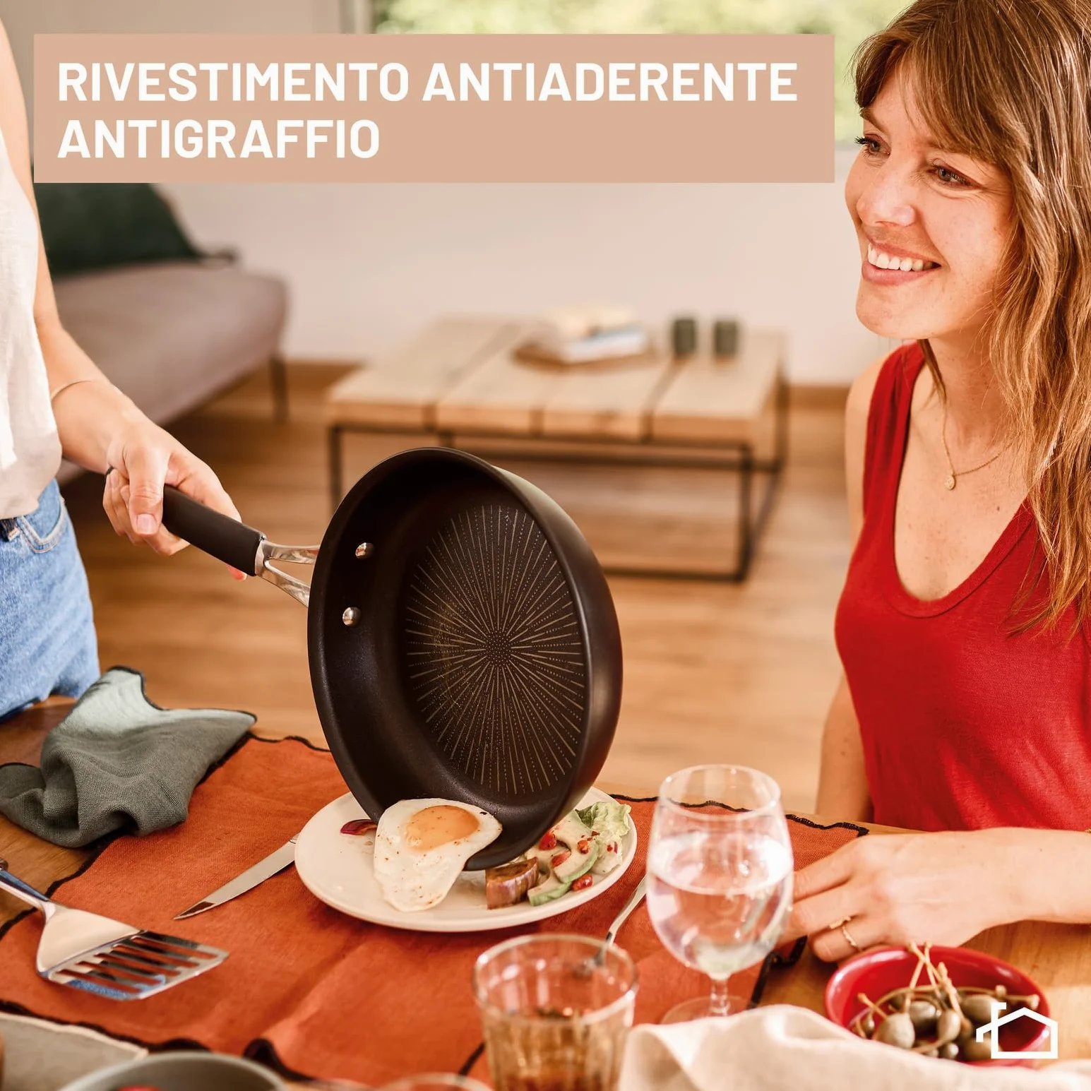 Lagostina Tempra, Casseruola Fonda a Manico Lungo 16 cm, Rivestimento Titanium Antiaderente Antigraffio e Fondo in Acciaio Inox, Manico Rivettato, per Tutte le Fonti di Calore Inclusa Induzione
