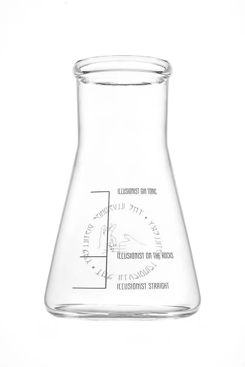 The Illusionist Distillery Bicchieri | Set da 6 Bicchieri Gin & Tonic | Premium Becher Erlenmeyer | Perfect Serve | 250ml