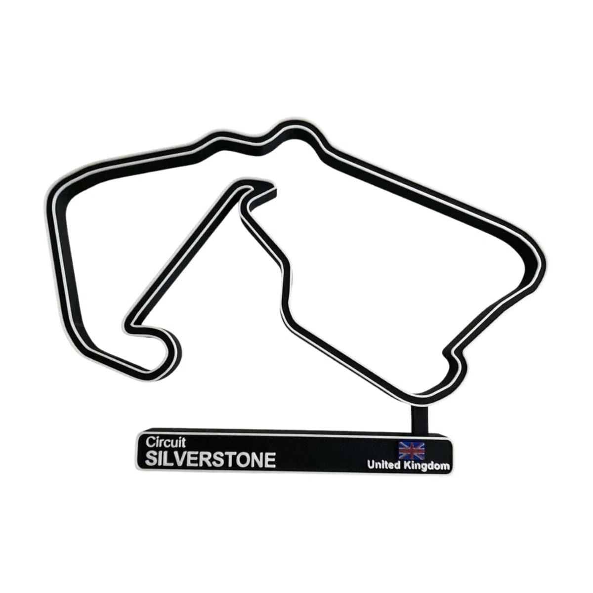 Circuito Silverstone, Modello di Circuito di Corsa 3D, Decorazione Automobile