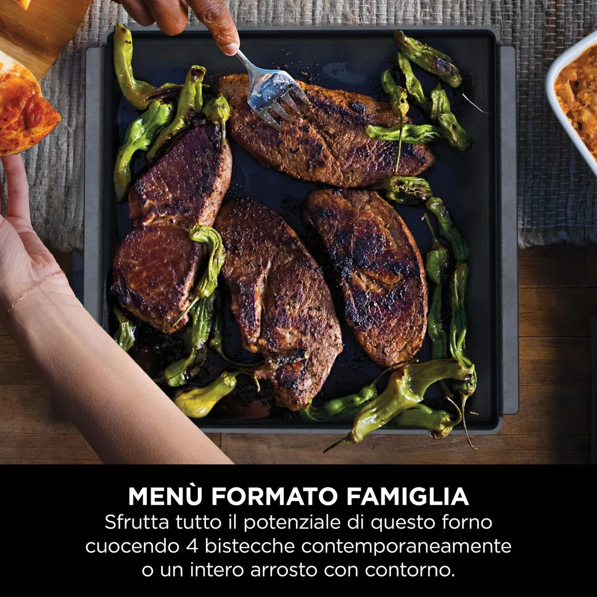 Ninja Woodfire Teglia in Ghisa per Forno da Esterno OO101EU, Vassoio Ideale per Cuocere ad Alte Temperature, Arrostire e Caramellare, Grigio, XSKOOCIRNPEU