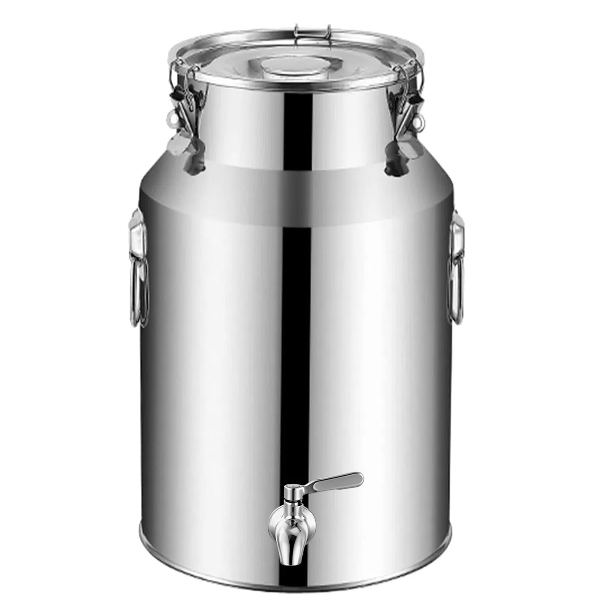 Tanica in Acciaio Inox per Olio 10 Litri con Rubinetto Contenitore in Acciaio per Olio di Oliva Contenitore per Latte in Acciaio Inox per Cucina E Uso Domestico(Capacity,9liter)