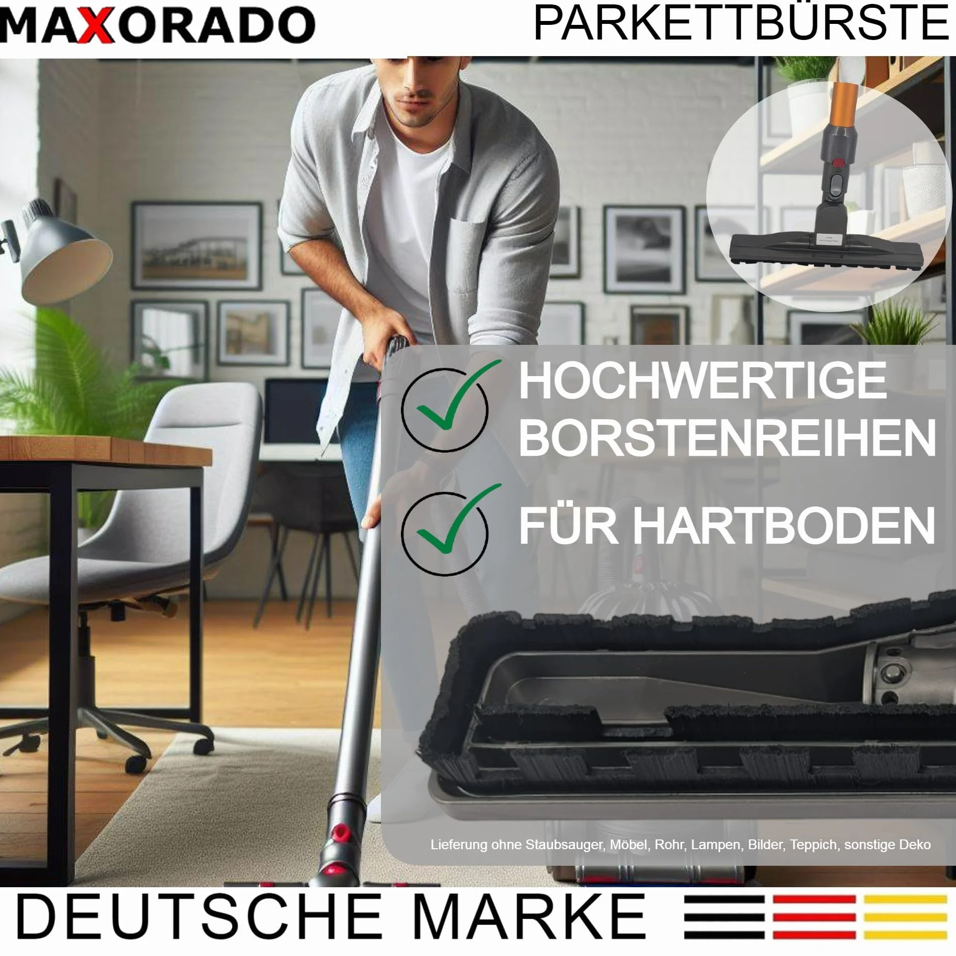 Bocchetta per parquet Bocchetta per pavimenti duri per BigBall Spazzola per parquet Bocchetta per pavimenti compatibile con aspirapolvere Dyson BIG BALL 96742201 967422-01 CY22 CY23 CY26 CY28