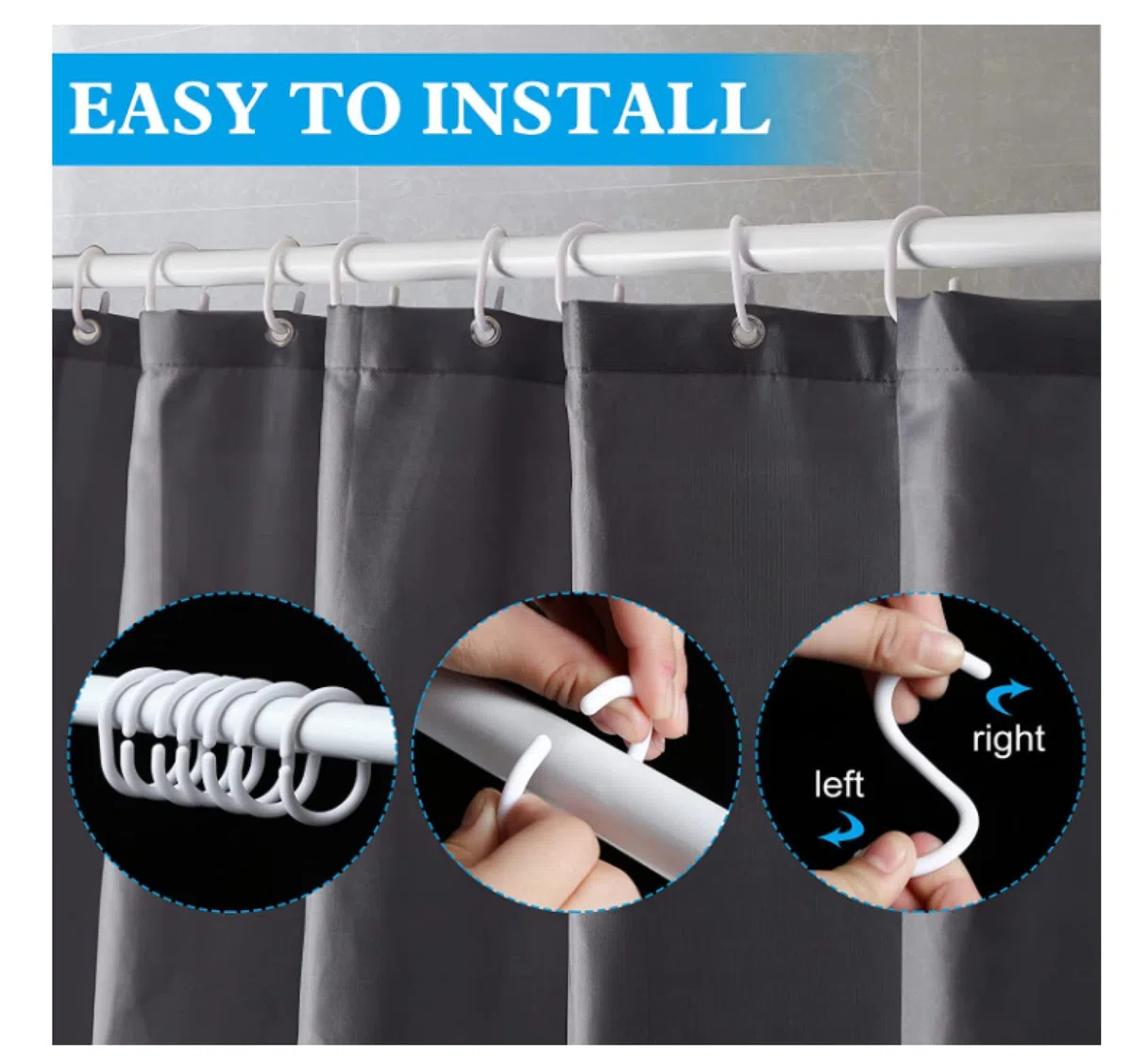 Tenda Doccia Foglie Verdi Rosa Tenda Doccia Antimuffa Tenda per Doccia Resistente Poliestere Tende Doccia Impermeabile Tenda Vasca da Bagno Moderne Tende Finestra Bagno 200x240cm