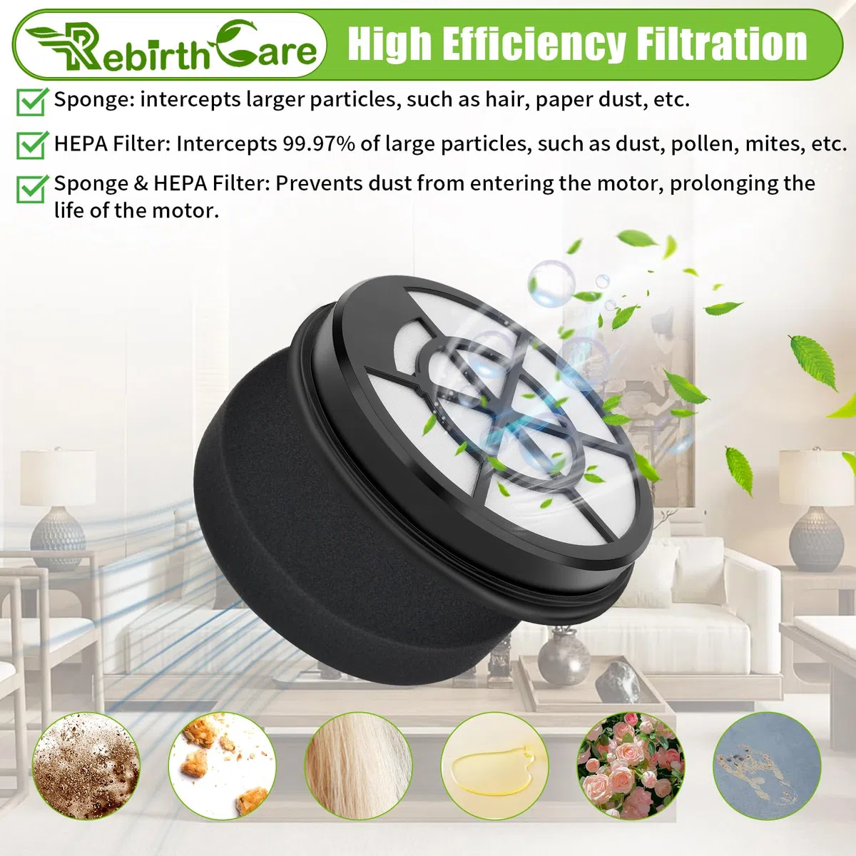 3 filtri per Eureka WhirlWind Hoover Bagless Filtro HEPA per Eureka NEN110A NEN110B NEN110D Filtro di ricambio