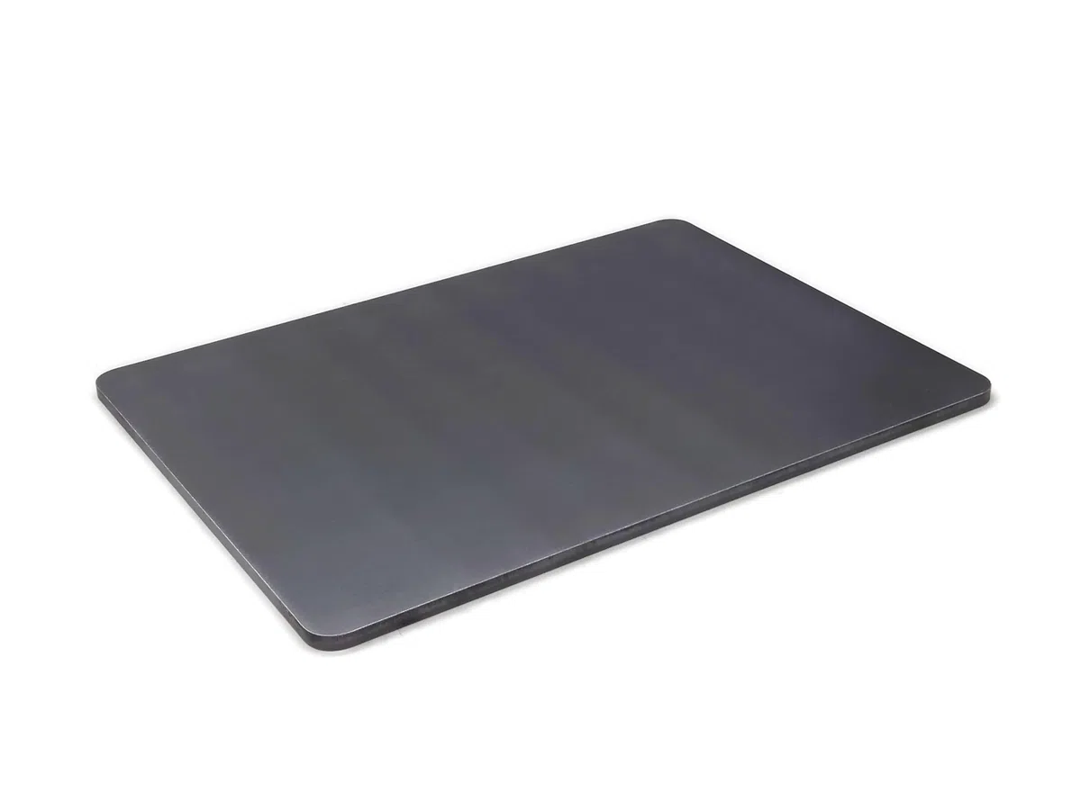 Fire World 40 x 30 cm acciaio da forno in 6 mm di spessore per pizza e pane – Acciaio per pizza per forno e barbecue – Pietra per pizza in acciaio di alta qualità