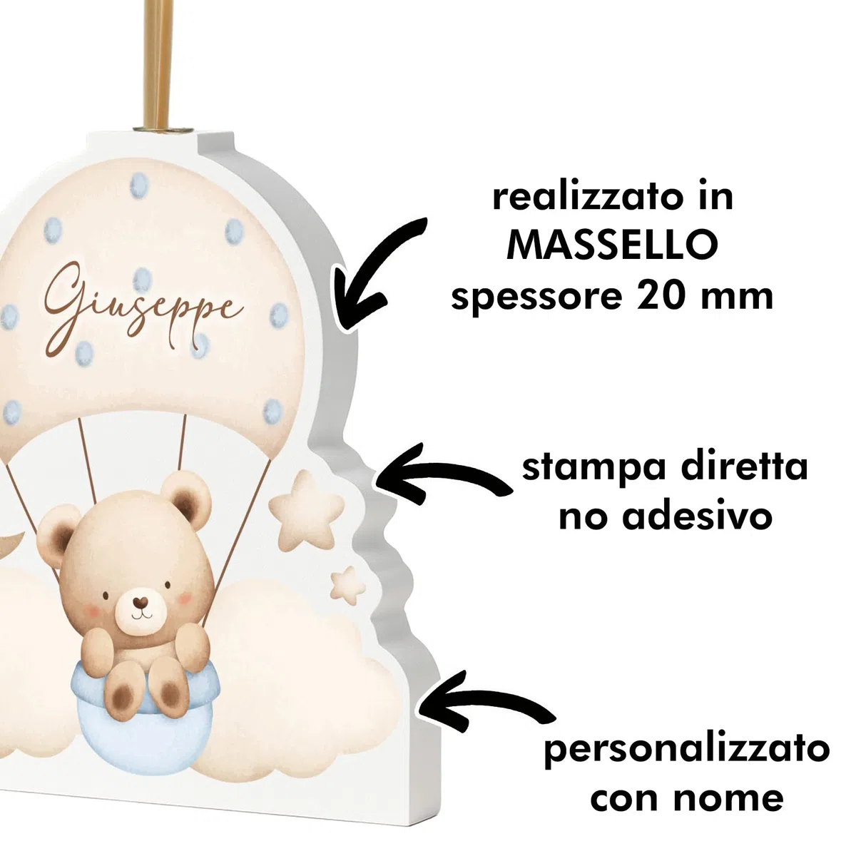PV Grafik 5pz Bomboniera Profumatore Battesimo Maschio Personalizzato, Completa di Scatola Personalizzata, Bomboniera Battesimo Personalizzata, Profumatore Personalizzato. (ORS_BOY)