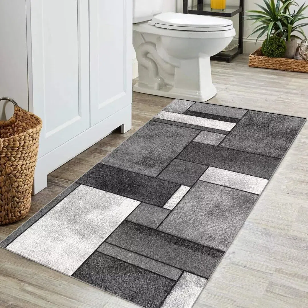Tappeto Passatoia Corridoio Cucina Lavabile Antiscivolo al Metro 50x200cm per Salotto Camera da Letto Ingresso Interno