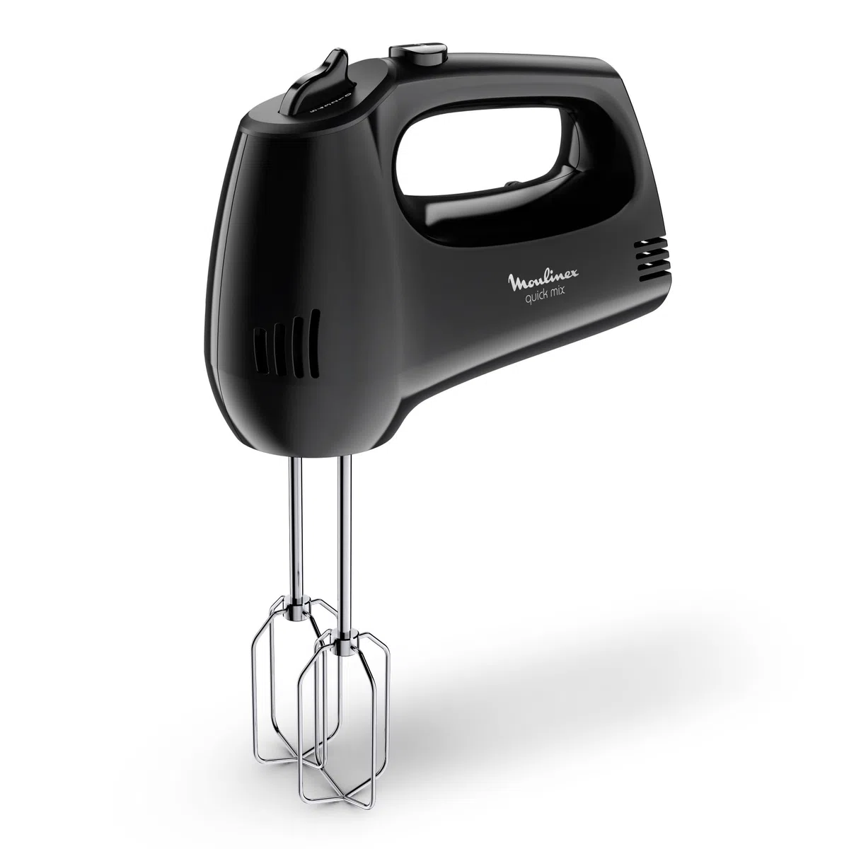 Moulinex Quick Mix Sbattitore, Veloce e potente, Robusto ed efficiente, Maniglia ergonomica, Semplice e Intuitivo, Nero, HM3108