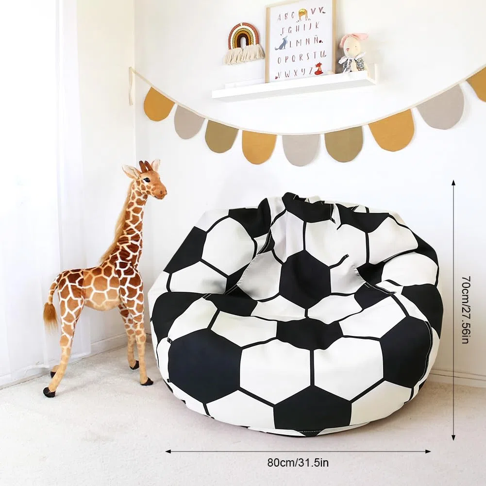 Coprisedile per bambini per animali di peluche, per bambini, per la cameretta dei bambini, con chiusura lampo per vestiti, giocattoli (calcio)