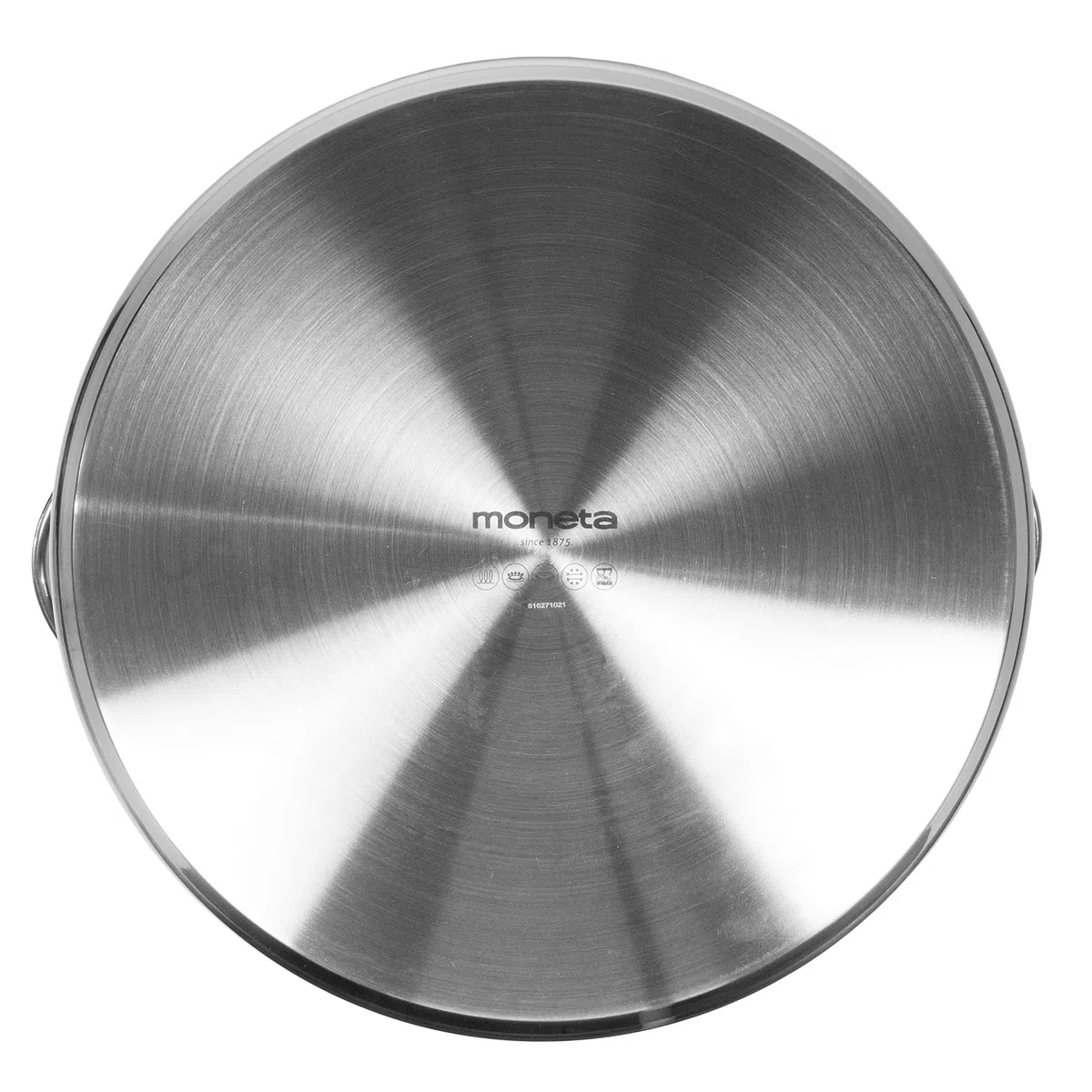 Moneta Allegro Pentola 24 cm in Acciaio Inox per tutti i Fuochi 7.5 Litri