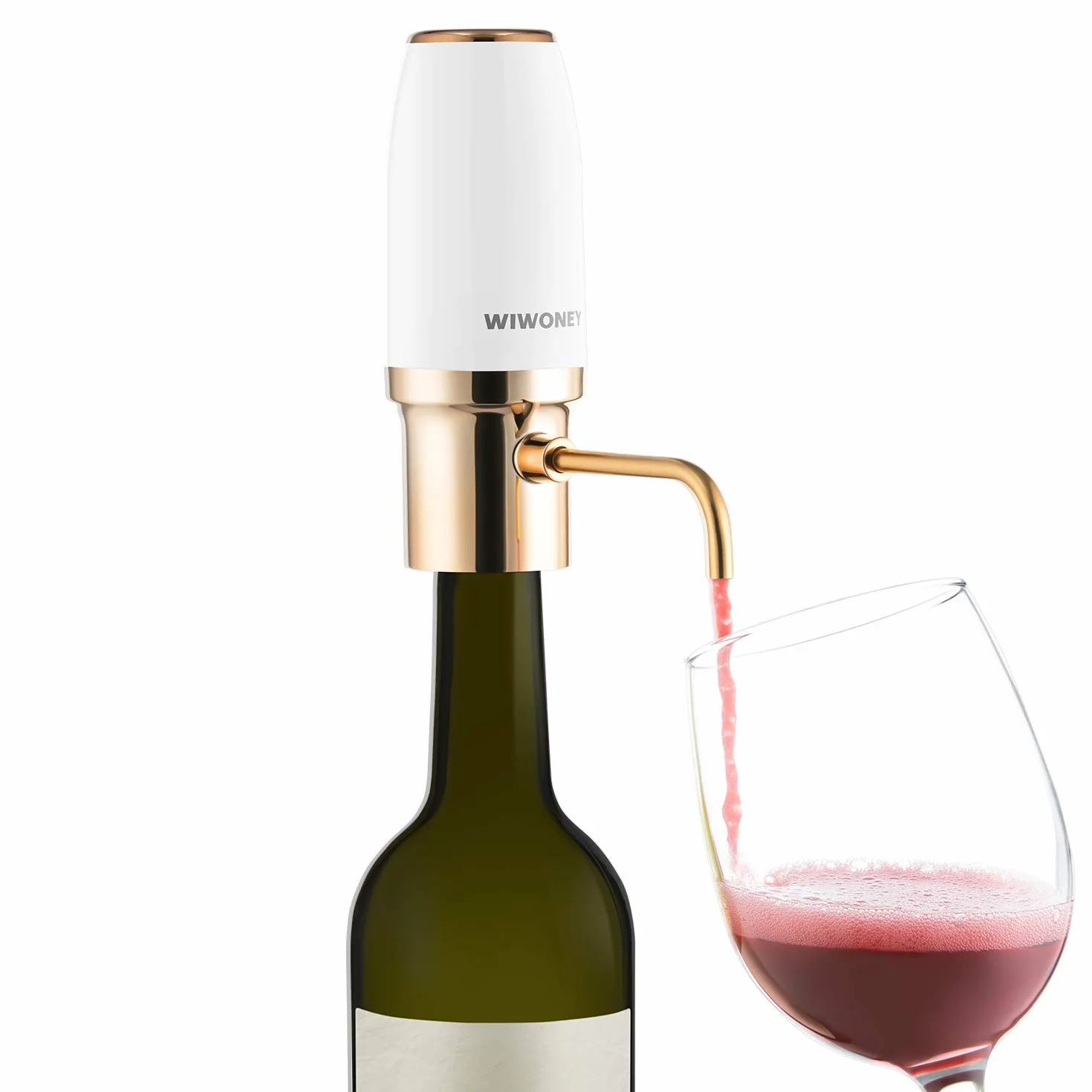 Aeratore e versatore elettrico di vino, decanter per vino elettrico, dosatore ricaricabile con cavo micro USB