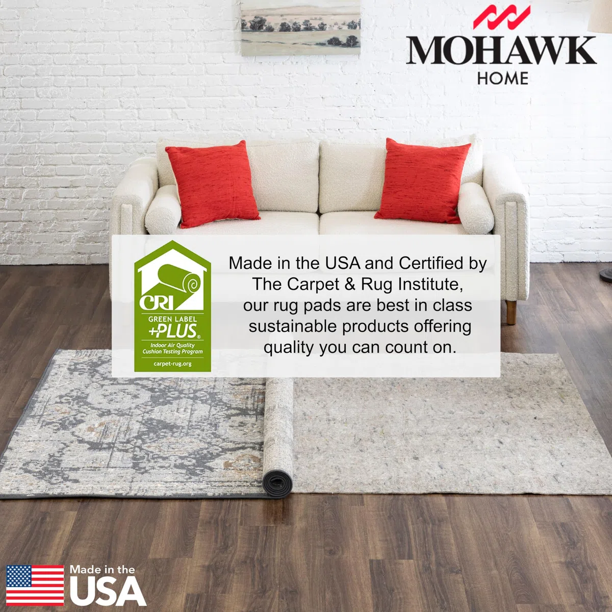 MOHAWK Home, Tan/Gray, 4'x6'
