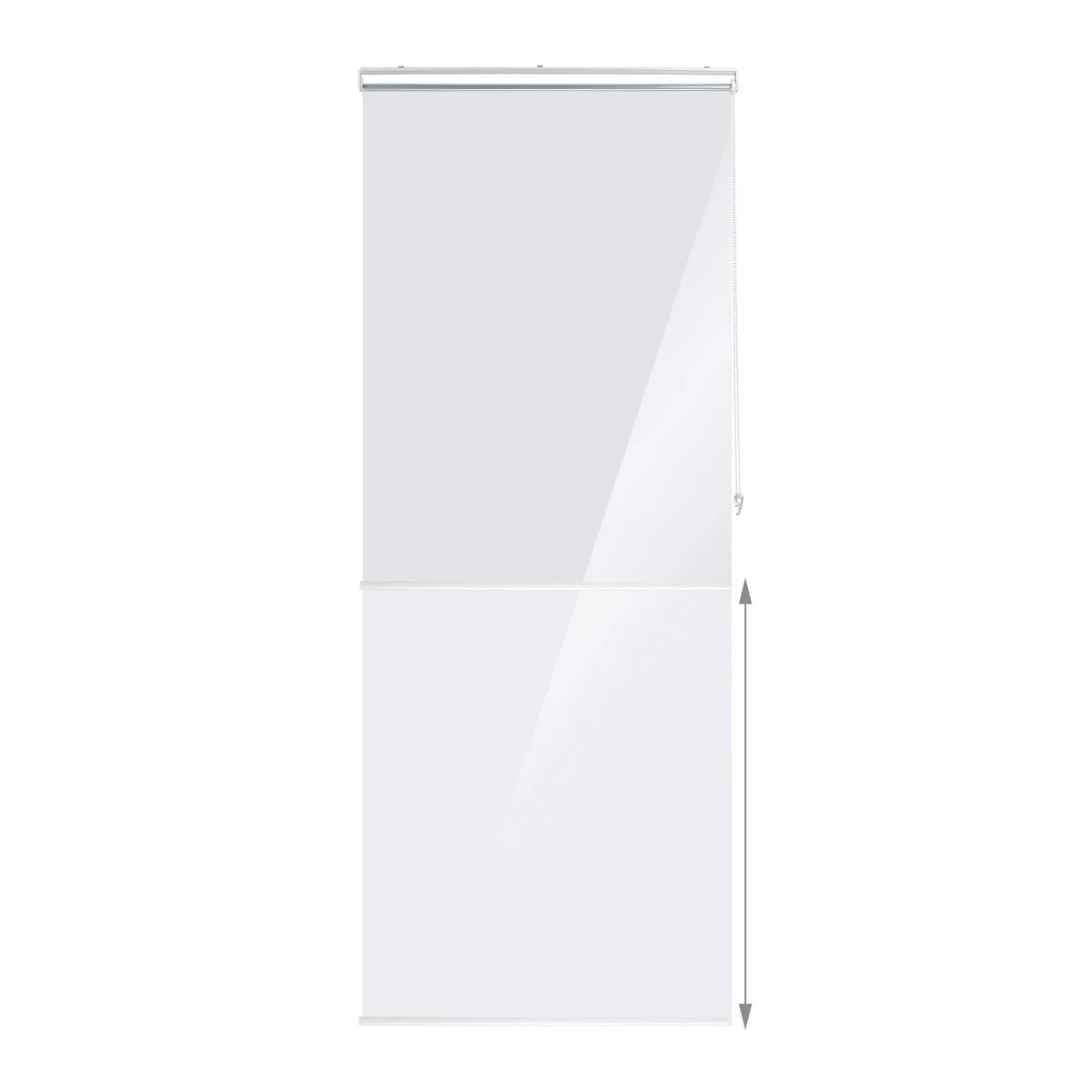 Relaxdays Tenda per Doccia Moderna, 80x240 cm, Vasca da Bagno, Idrorepellente, Montaggio a Soffitto, Rullo,Trasparente