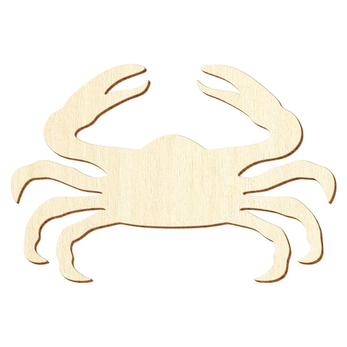 Granchio in legno, 5-50 cm, dimensioni: 10 cm, confezione da 25 pezzi