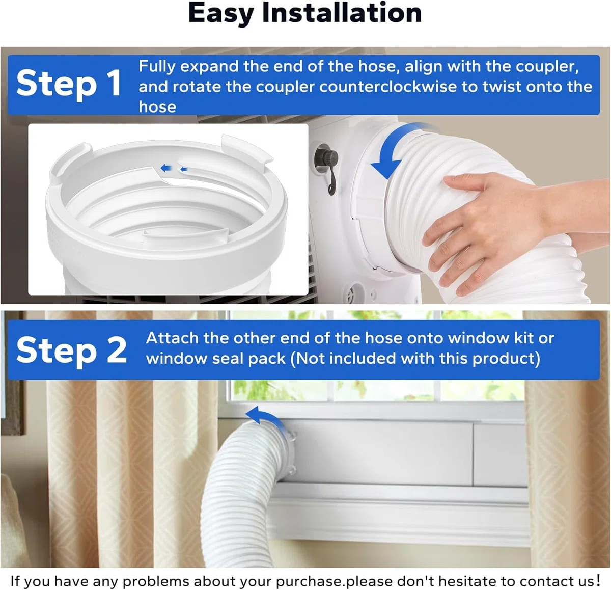 LINGKY Tubo di Scarico PVC Ø150mm 3m Tubo di Ventilazione Flessibile con Filettatura Antioraria, per esempio per impianti di climatizzazione, asciugatrice, cappa aspirante