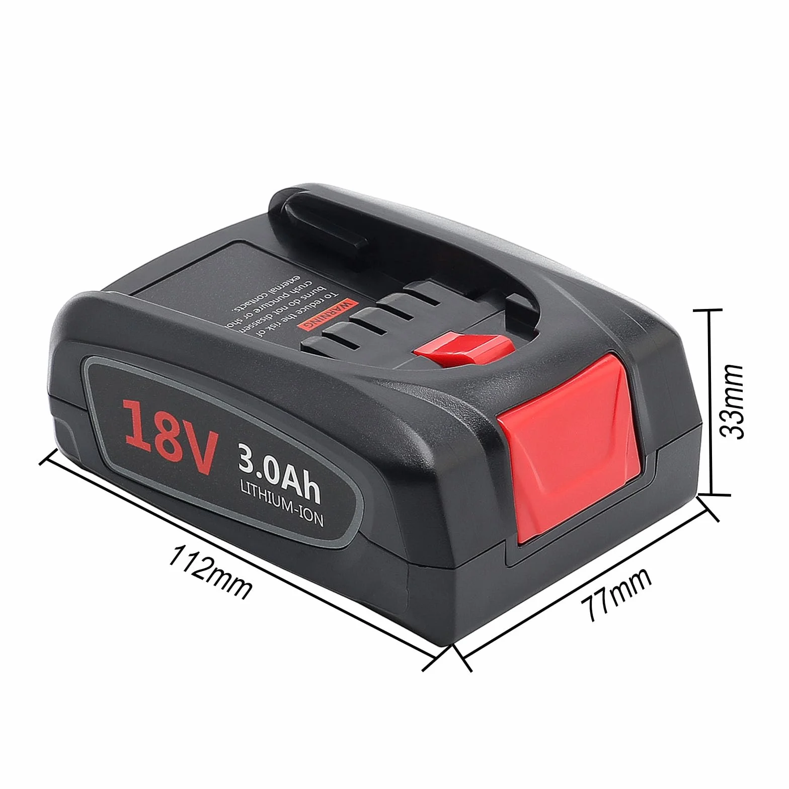 Sostituzione per Bosch 18V Batteria 3.0Ah Li-ion, Compatibile con Bosch Professional BAT609 BAT610 BAT612 BAT618 BAT620 e Aspirapolvere Serie Unlimited