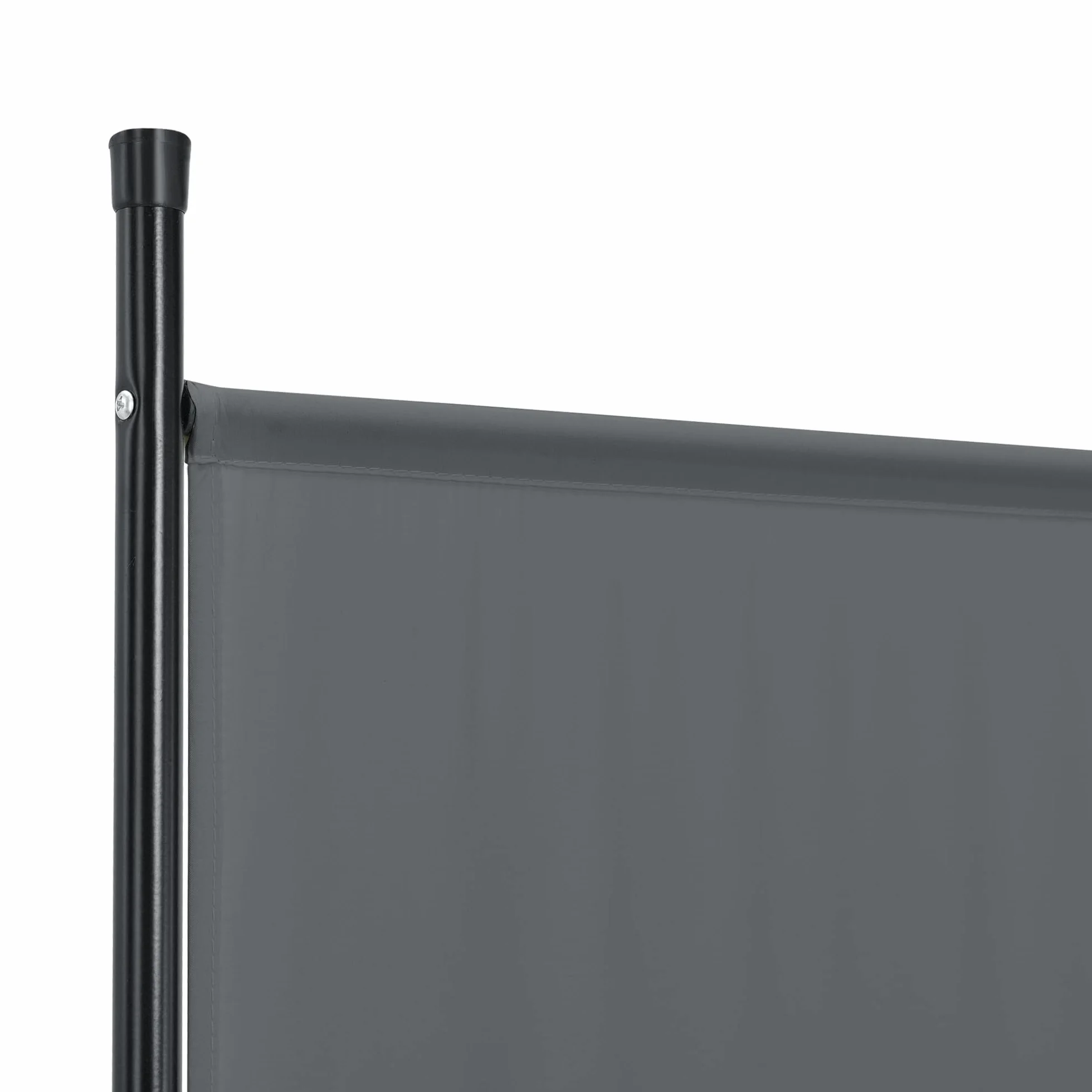[en.casa] Paravento Divisorio Pieghevole Separé a 4 Pannelli per Interni Separatore Autoportante per Stanza Ufficio Camera da Letto 171 x 200 cm Grigio Scuro