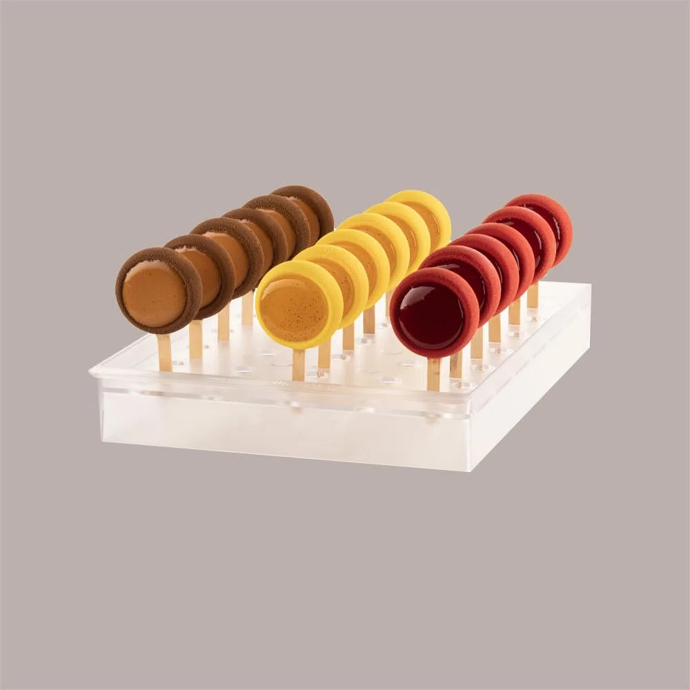 Lucgel Espositore Espogel Up Mini Rettangolare per Biscotti Stecco Gelato 235x360H48mm